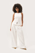 Contour Popper Top - Off White