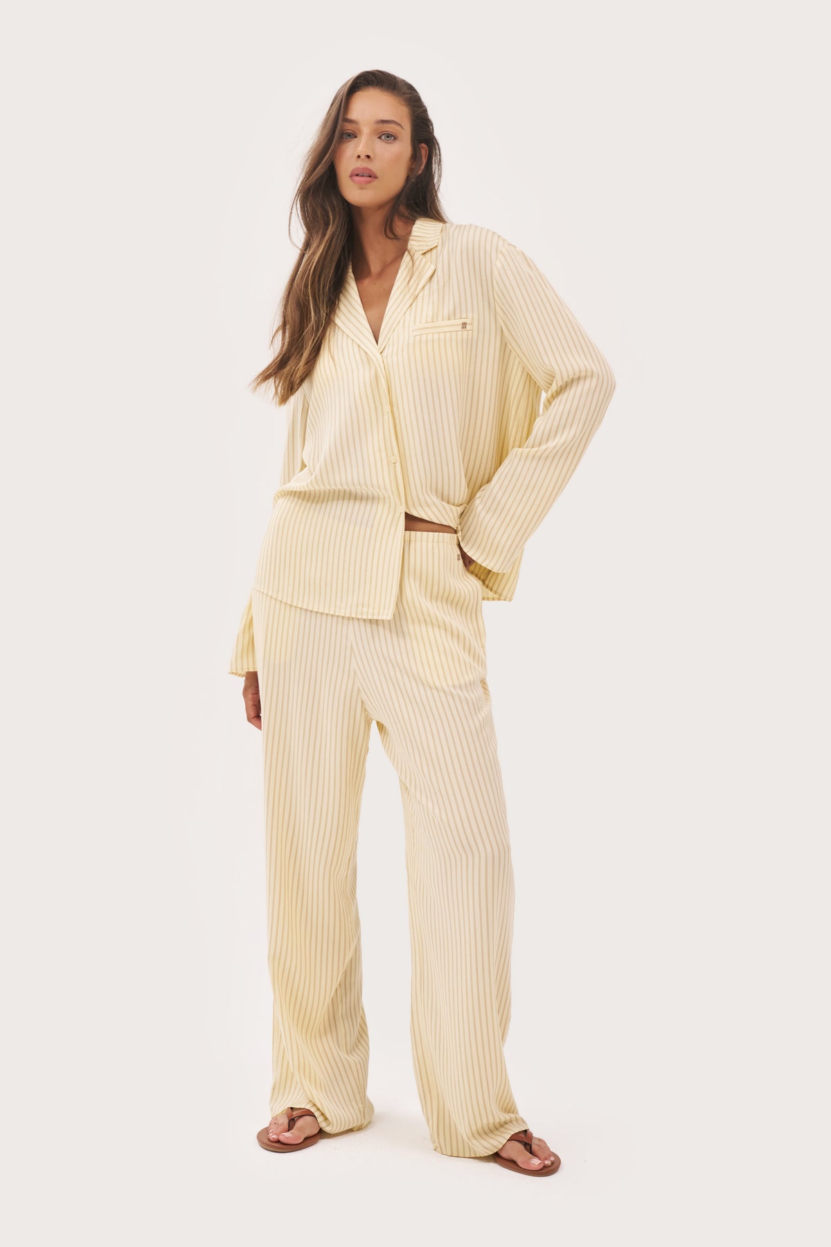 Treble Stripe Overshirt Butter