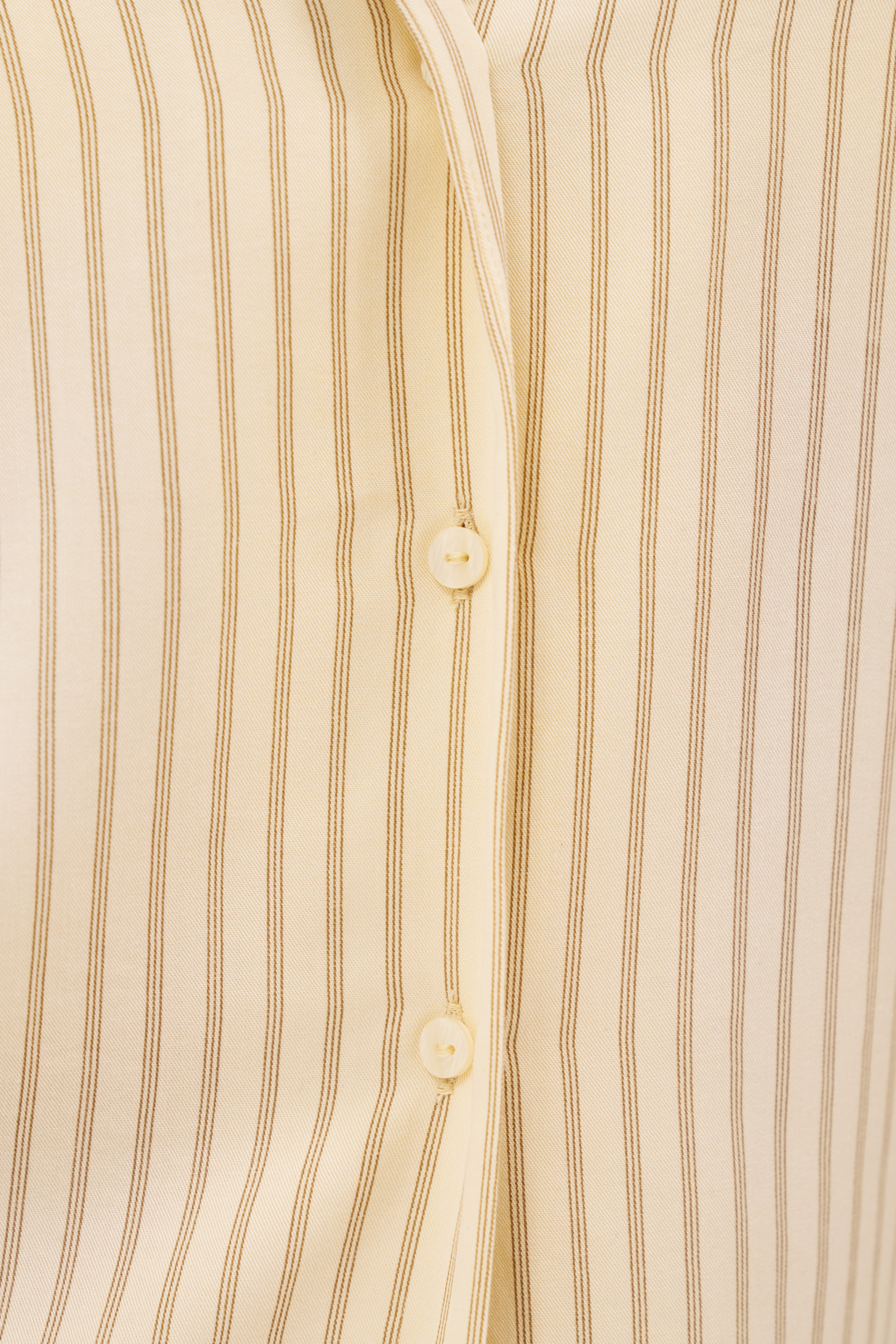 Treble Stripe Overshirt - Butter Yellow