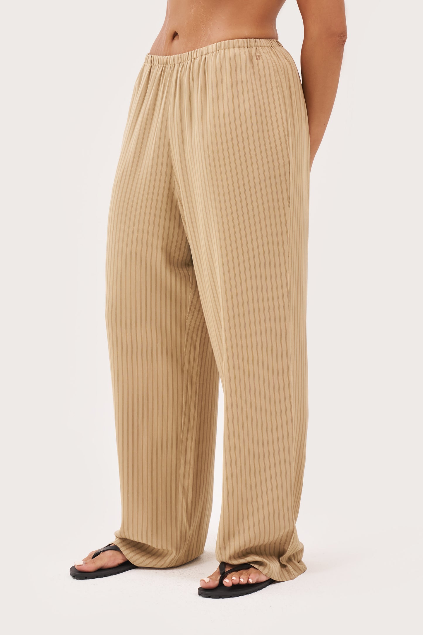 Treble Stripe Pants - Sand