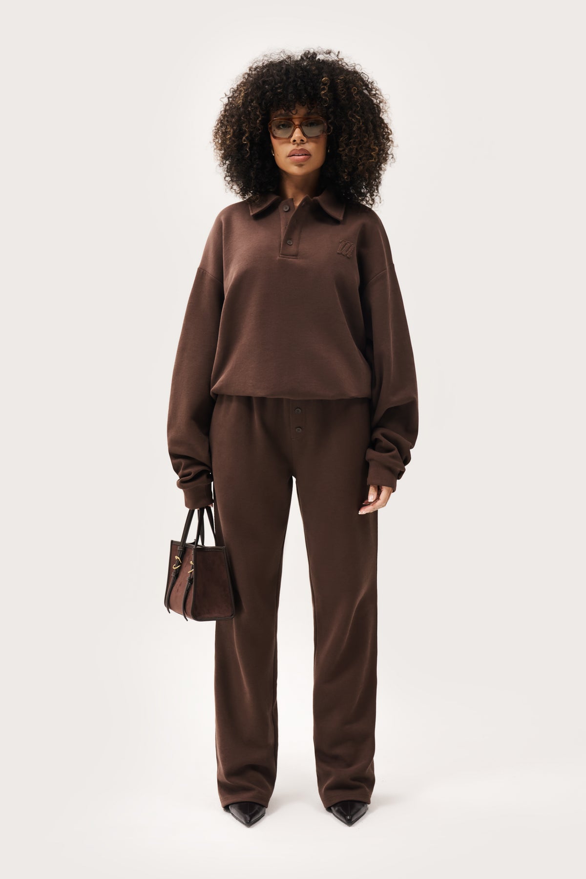 Daily Errands Straight Leg Joggers Washed Mocha
