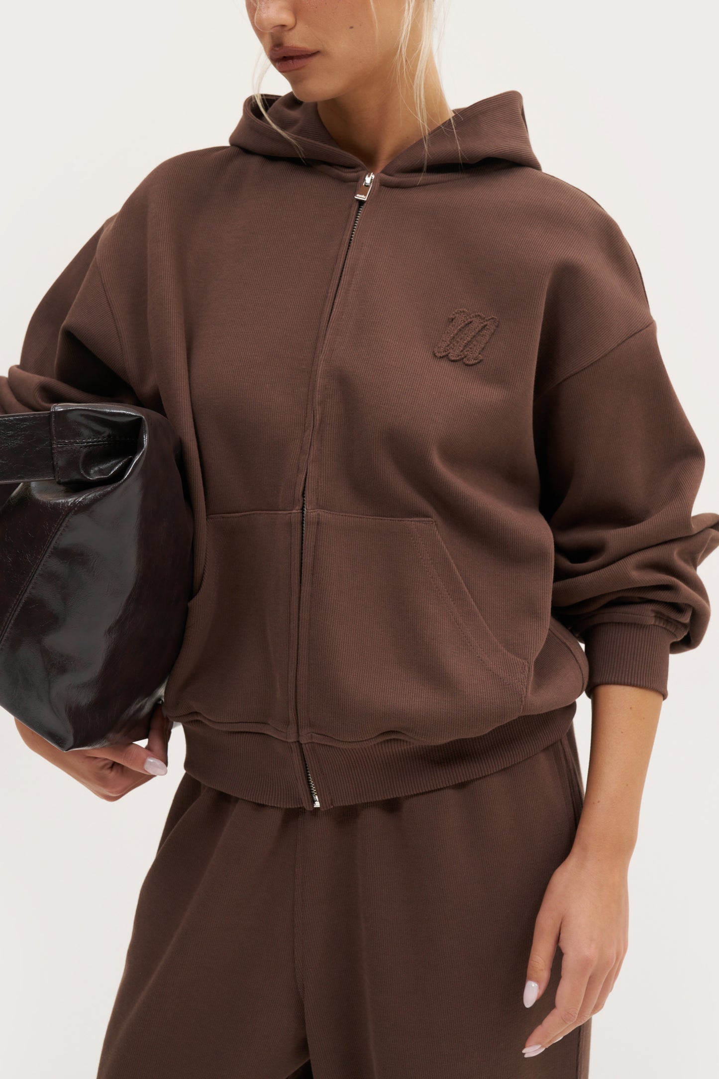 Daily Errands Mid Length Hoodie - Washed Mocha