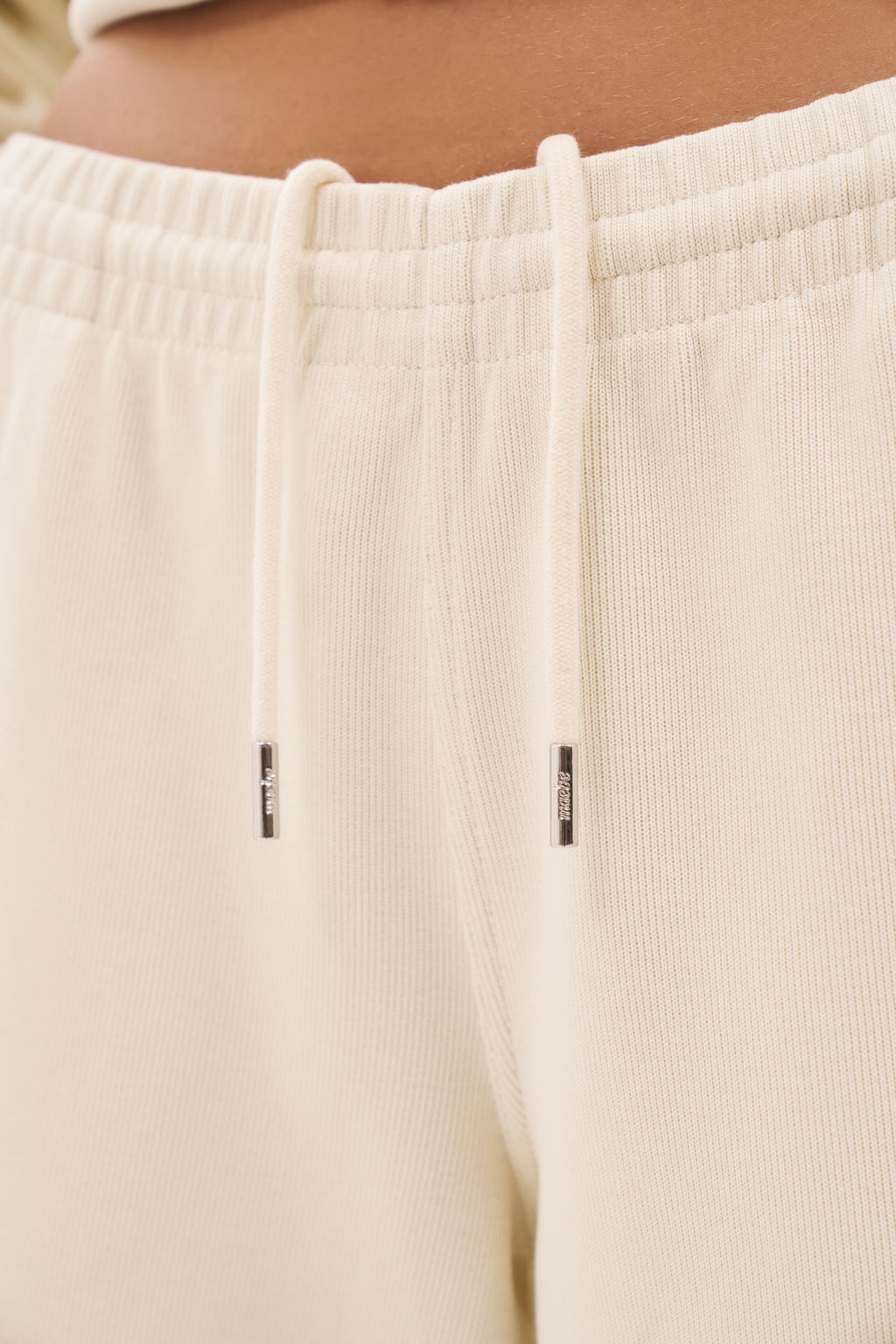 Daily Errands Wide Leg Joggers - Vintage White
