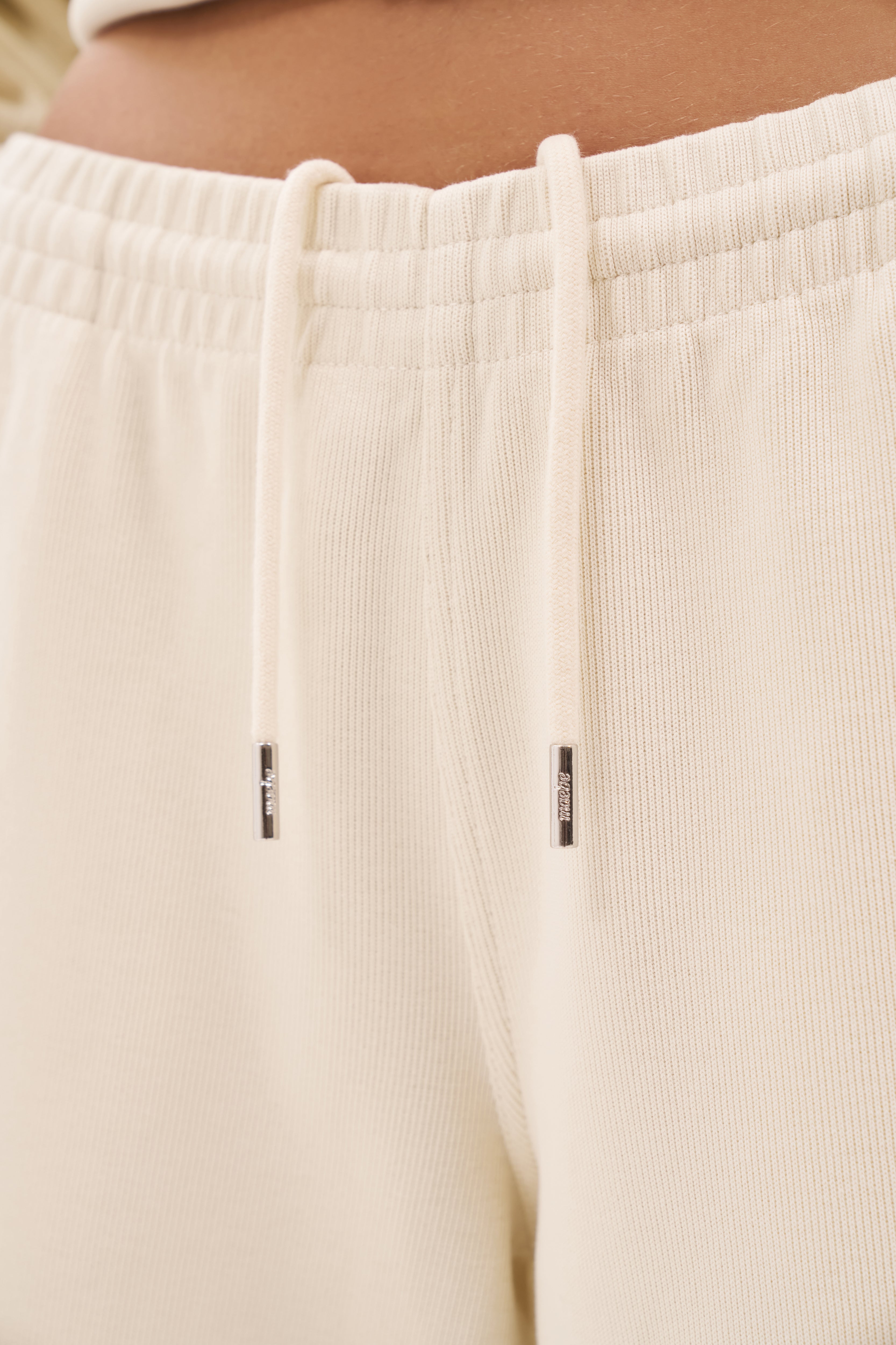 Daily Errands Wide Leg Joggers - Vintage White