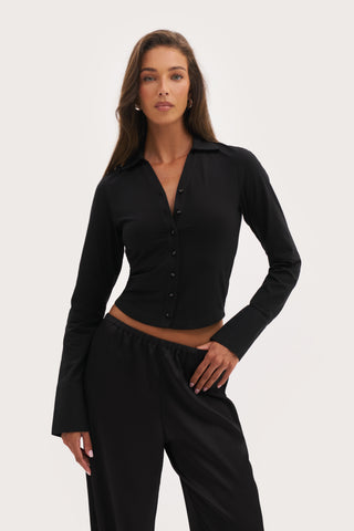 Daily Errands Fitted Shirt - Black