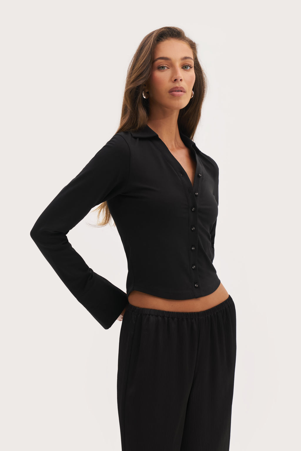 Daily Errands Fitted Shirt - Black