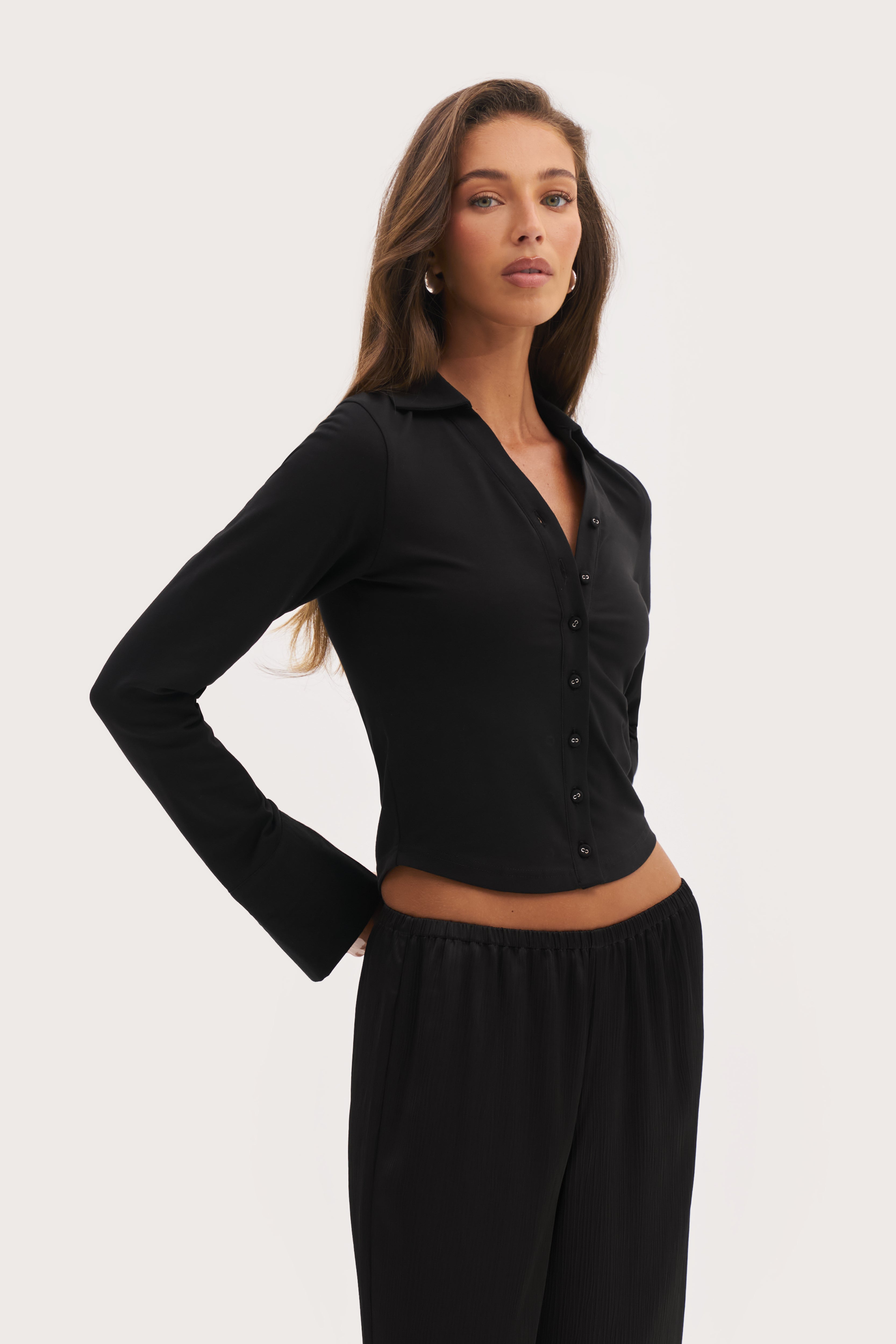Daily Errands Fitted Shirt - Black