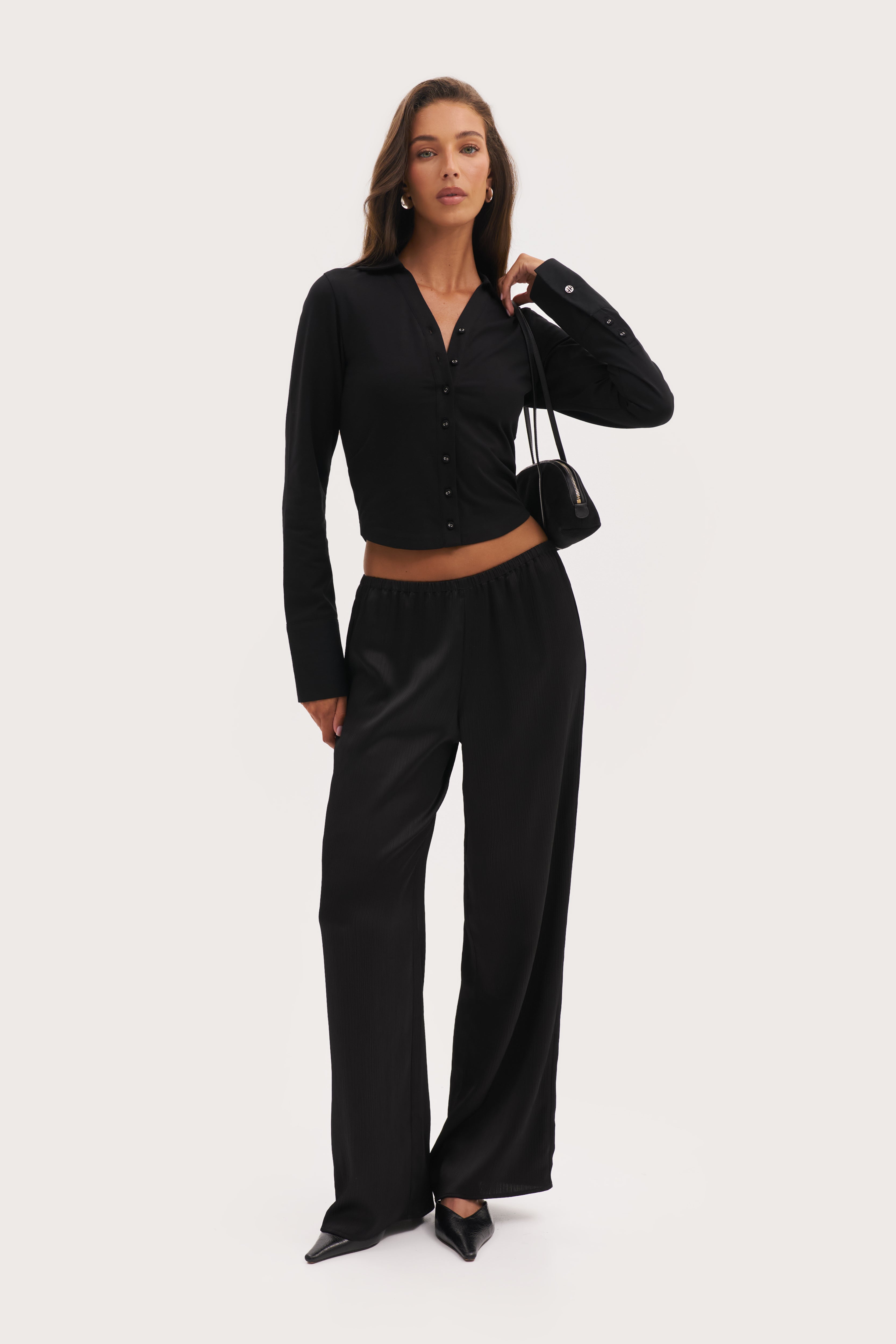 Daily Errands Fitted Shirt - Black