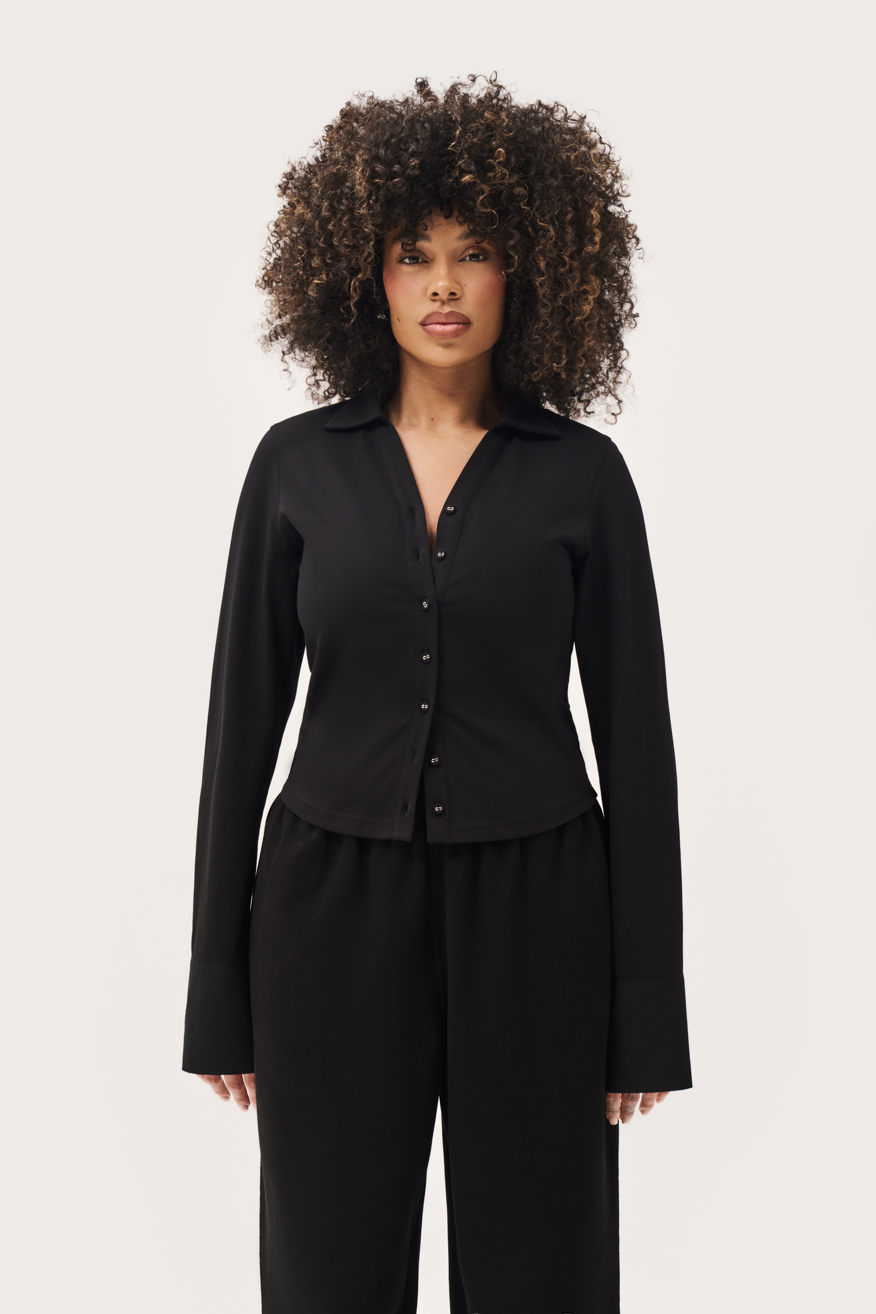 Daily Errands Fitted Shirt - Black