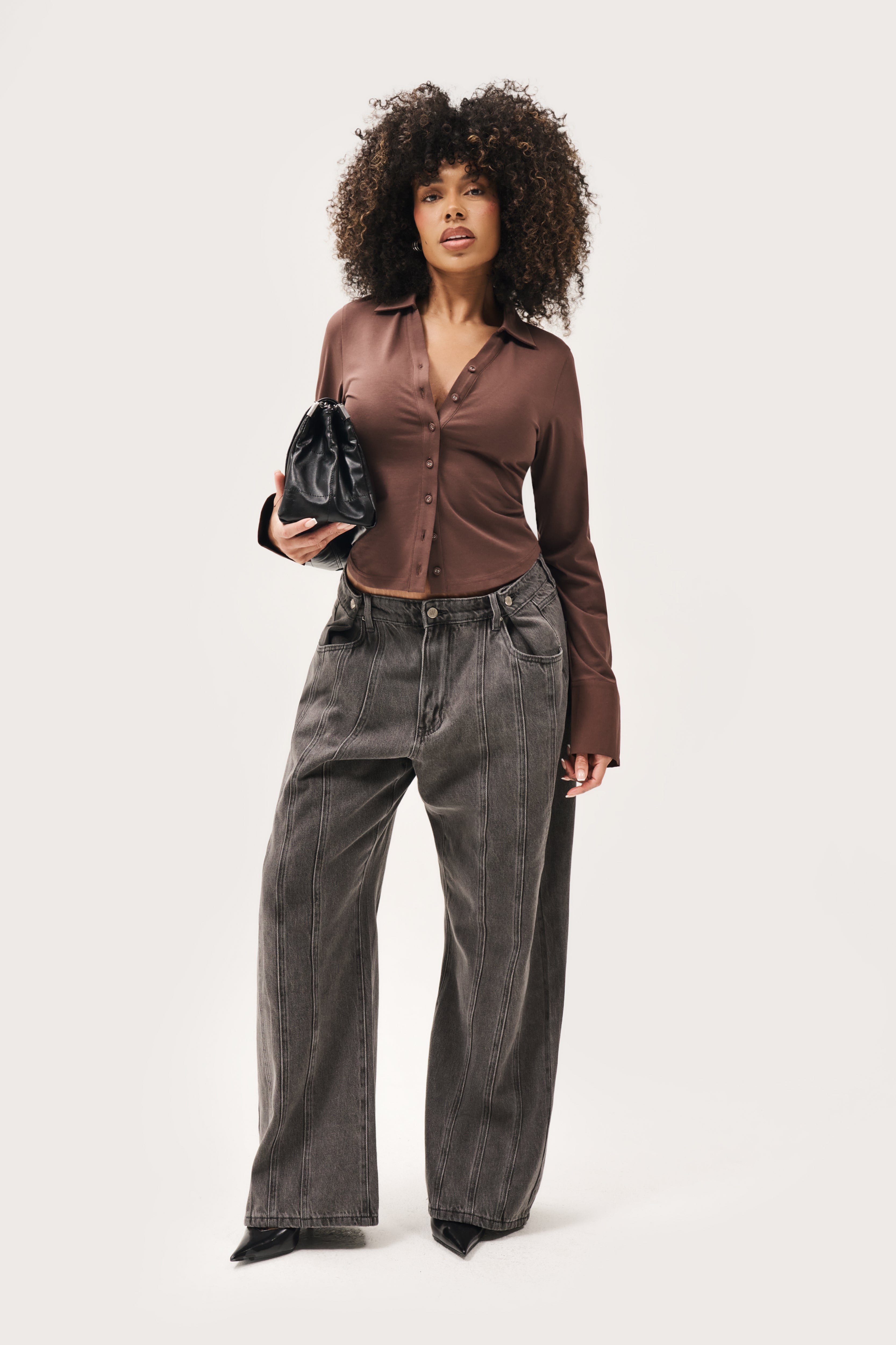 Daily Errands Fitted Shirt - Mocha