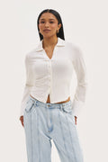 Daily Errands Fitted Shirt - White