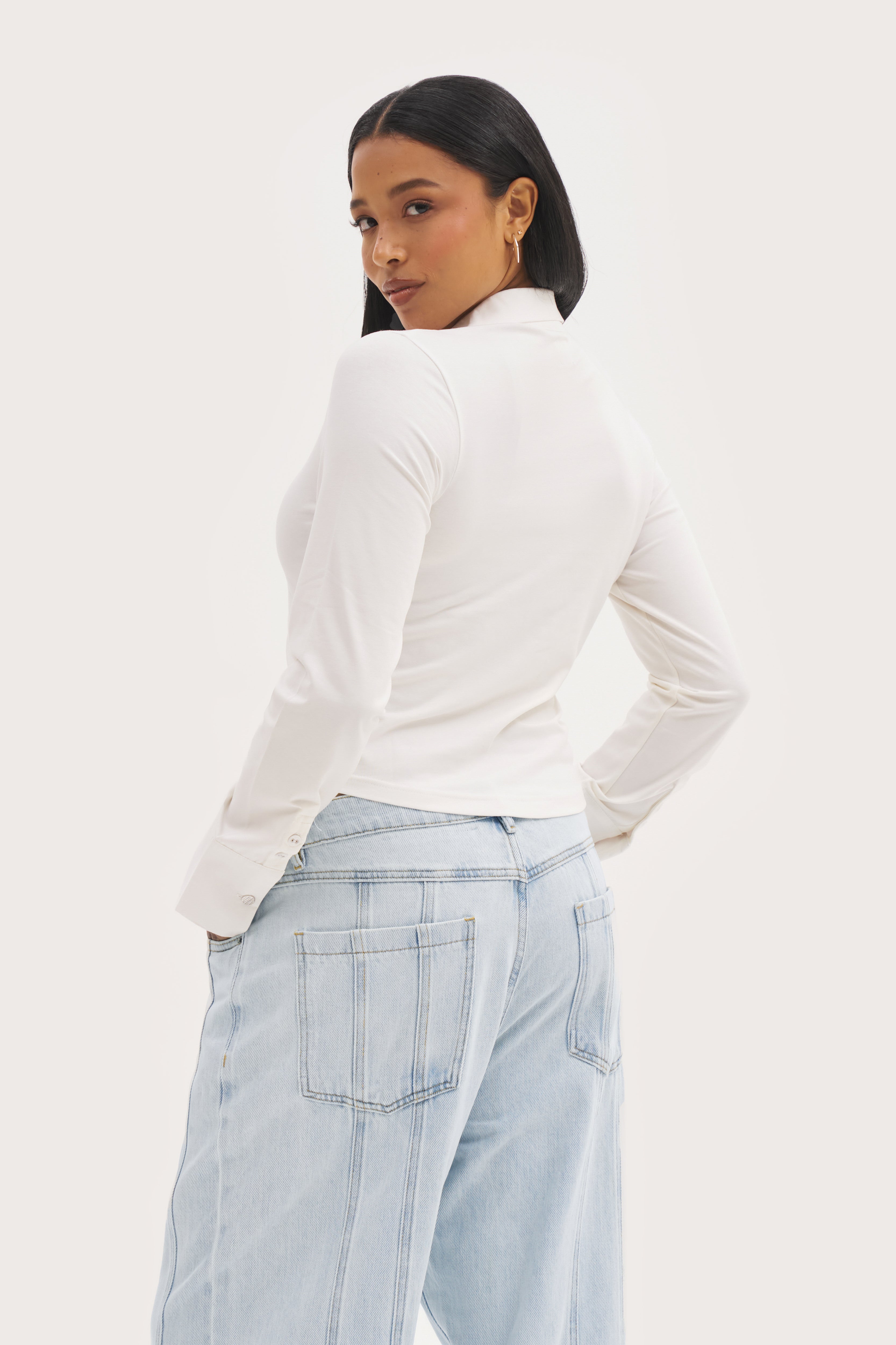 Daily Errands Fitted Shirt - White