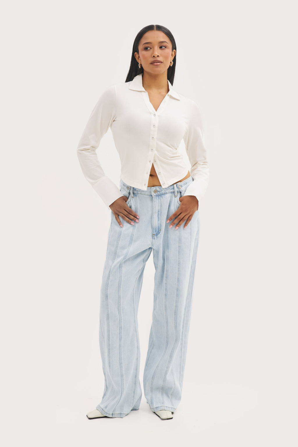 Daily Errands Fitted Shirt - White