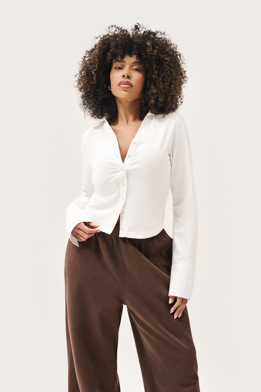 Daily Errands Fitted Shirt - White