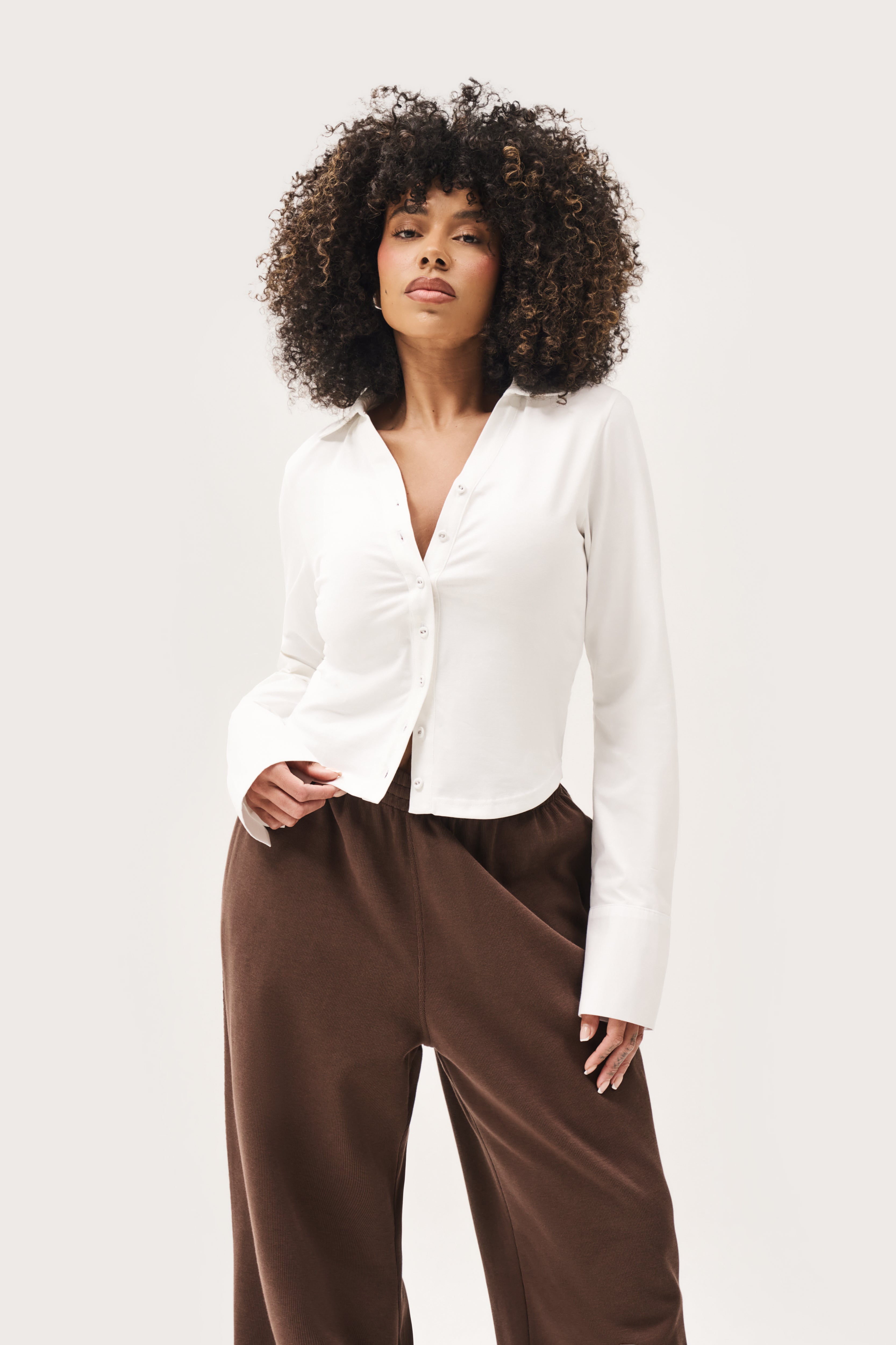 Daily Errands Fitted Shirt - White