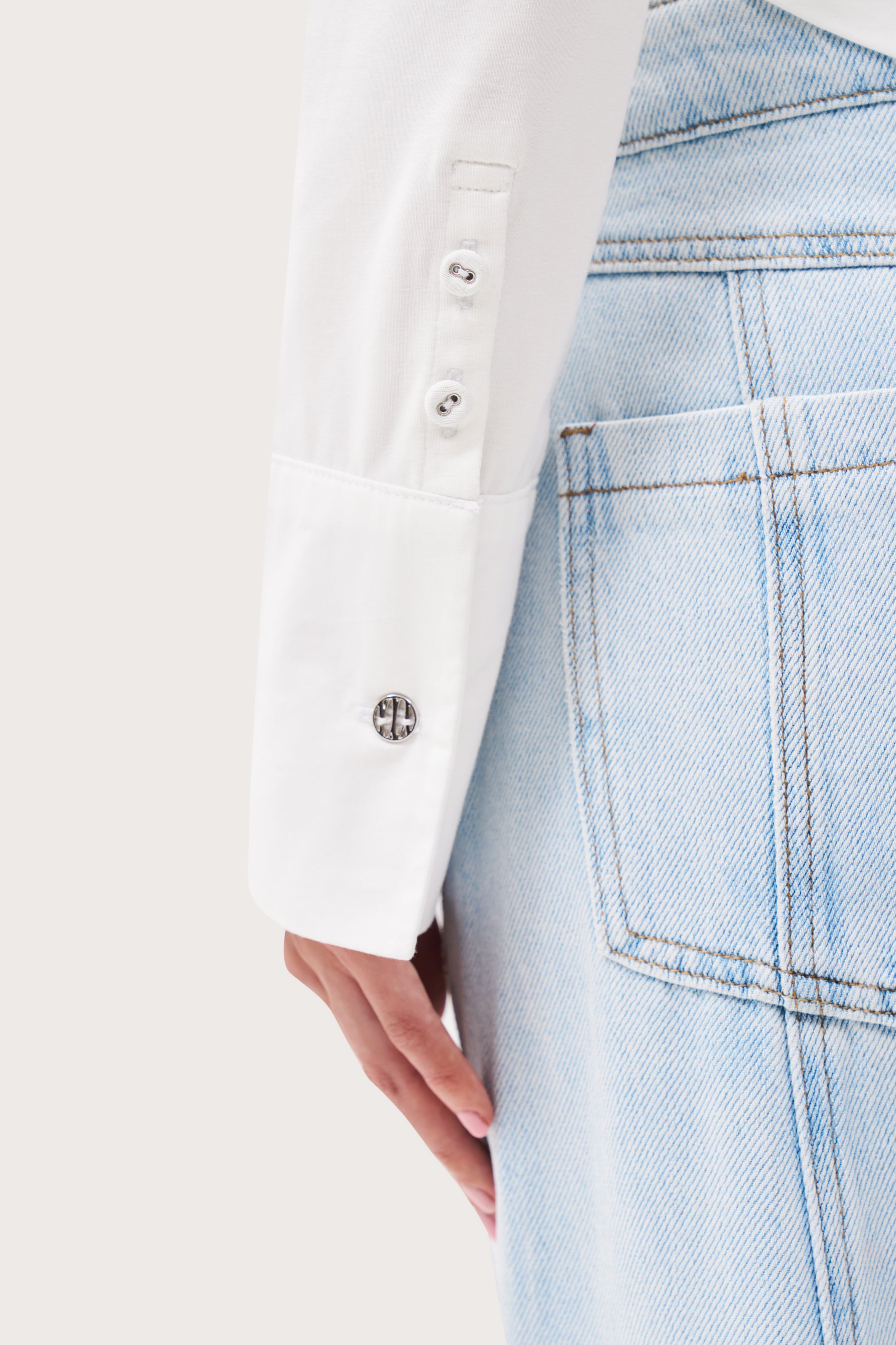 Daily Errands Fitted Shirt - White