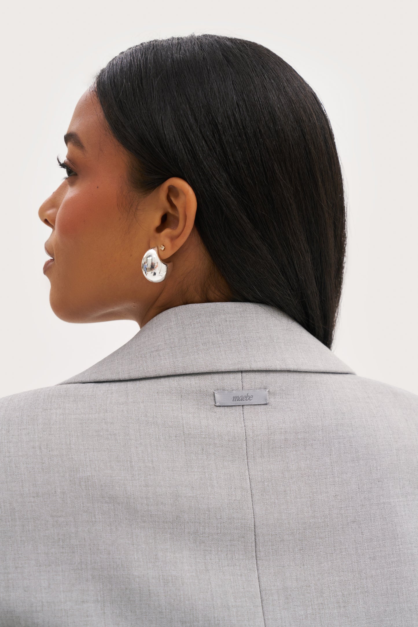 Hourglass Blazer - Light Grey