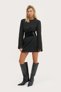 Sophie Tailored Dress - Black