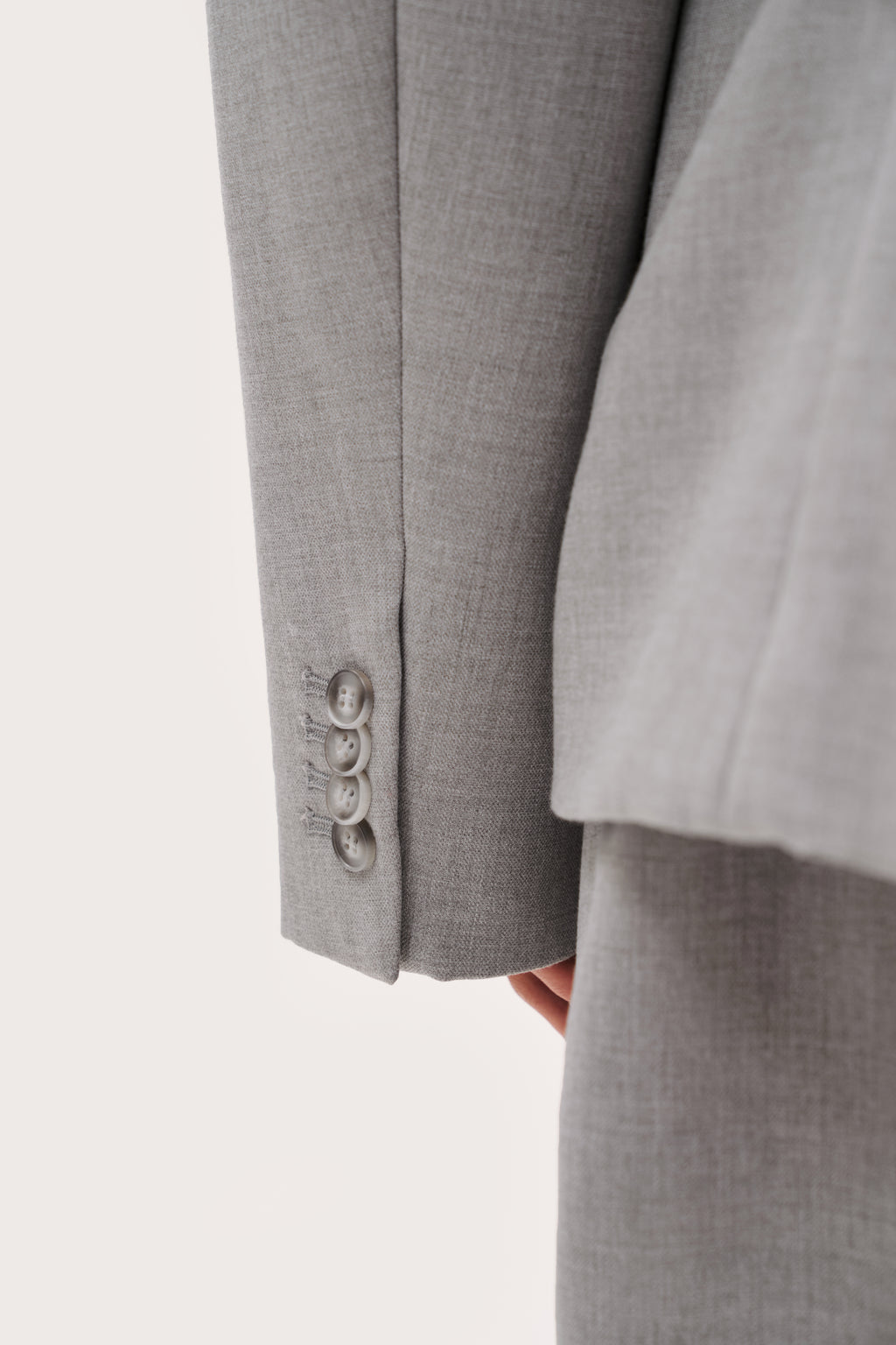 Hourglass Blazer - Light Grey