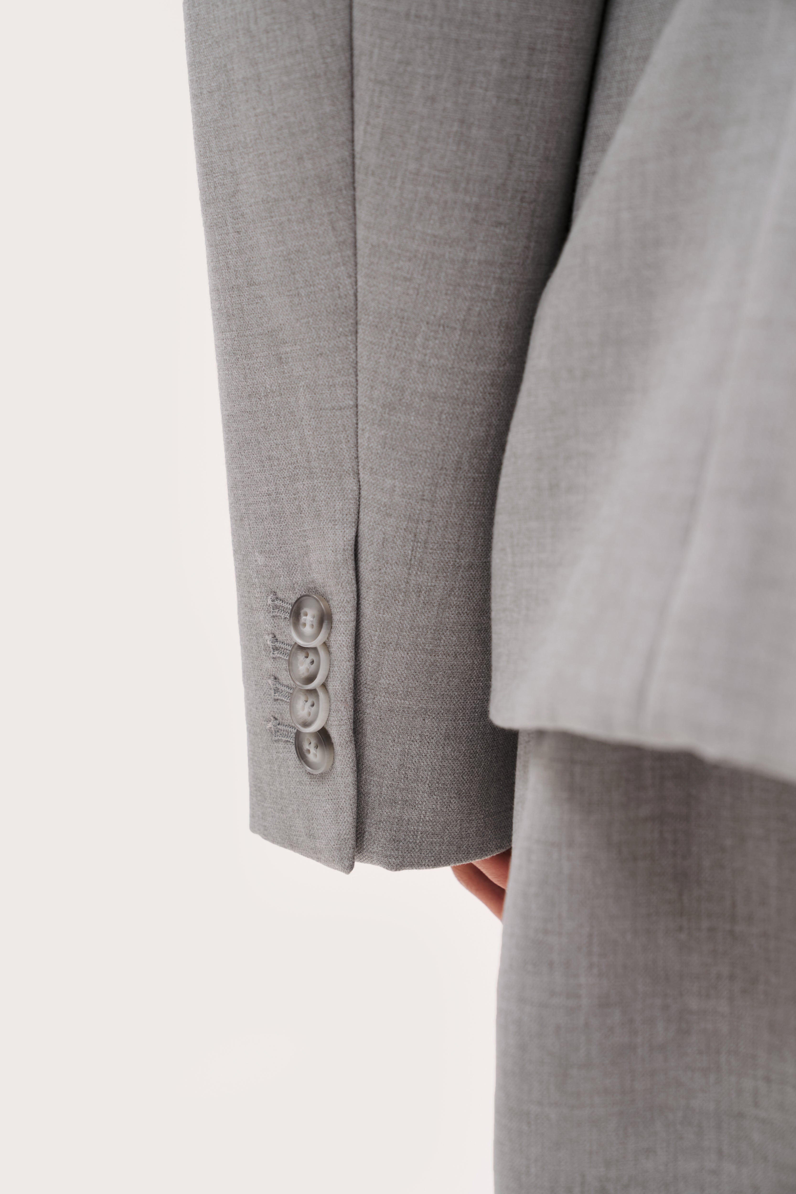 Hourglass Blazer - Light Grey