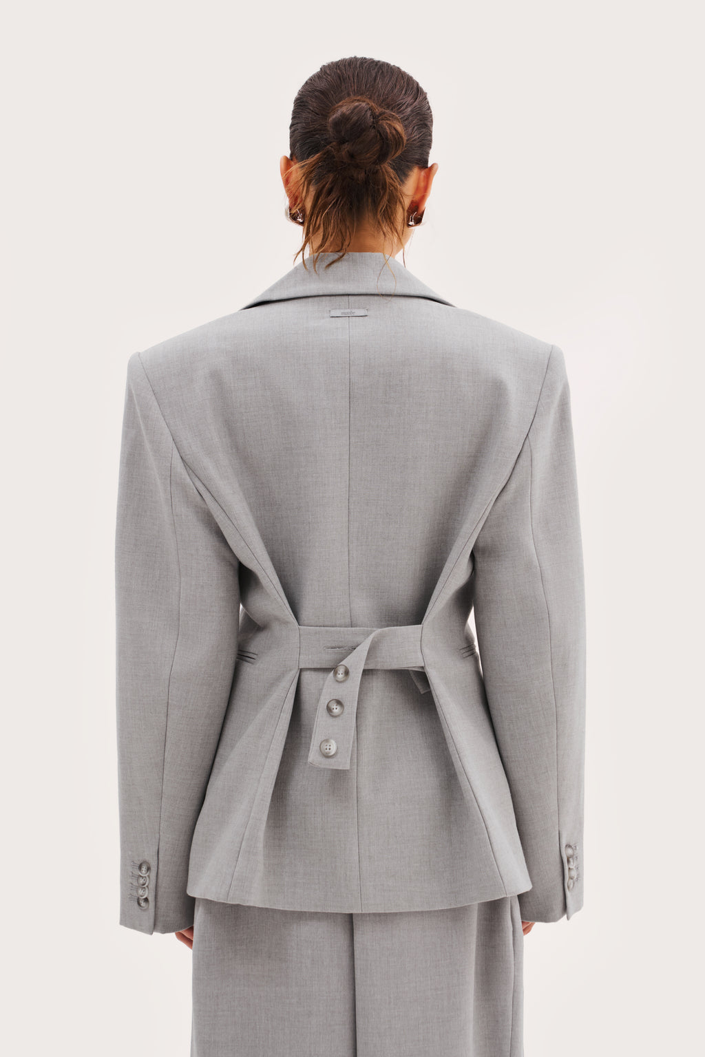 Hourglass Blazer - Light Grey