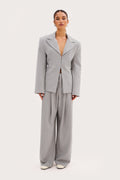 Hourglass Blazer - Light Grey