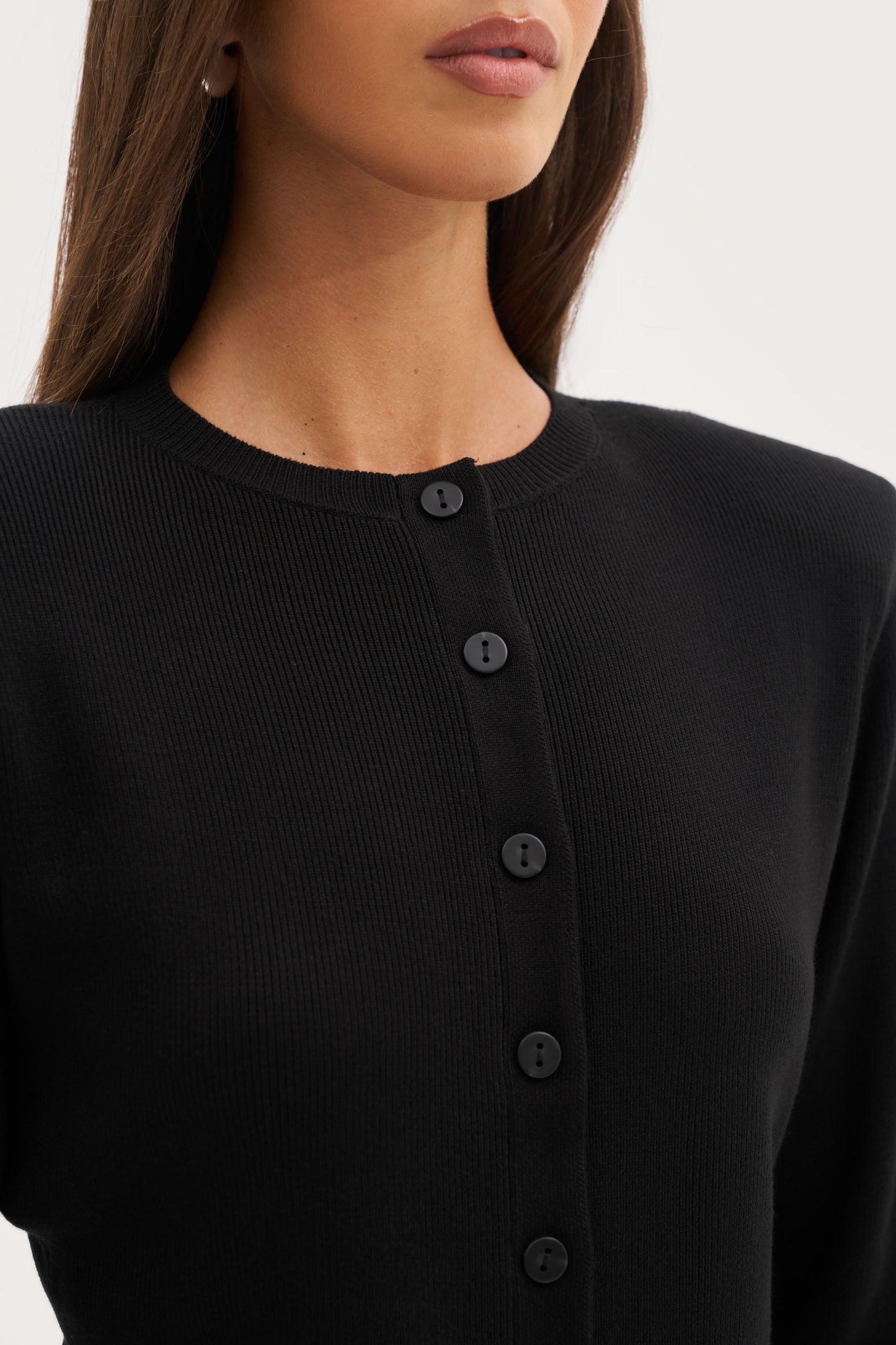 Retreat Ribbed Knit Top - Black