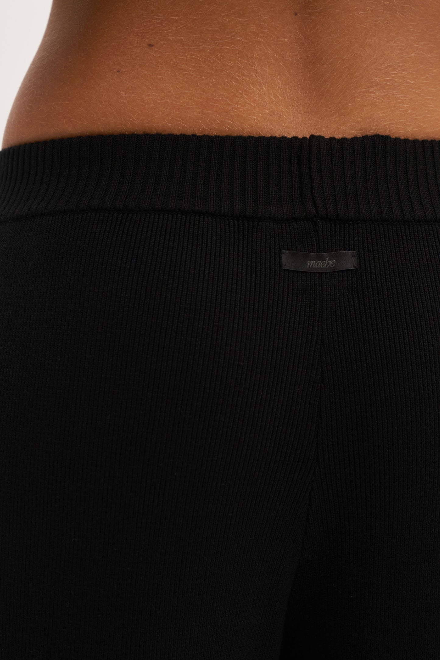Retreat Ribbed Knit Pants - Black