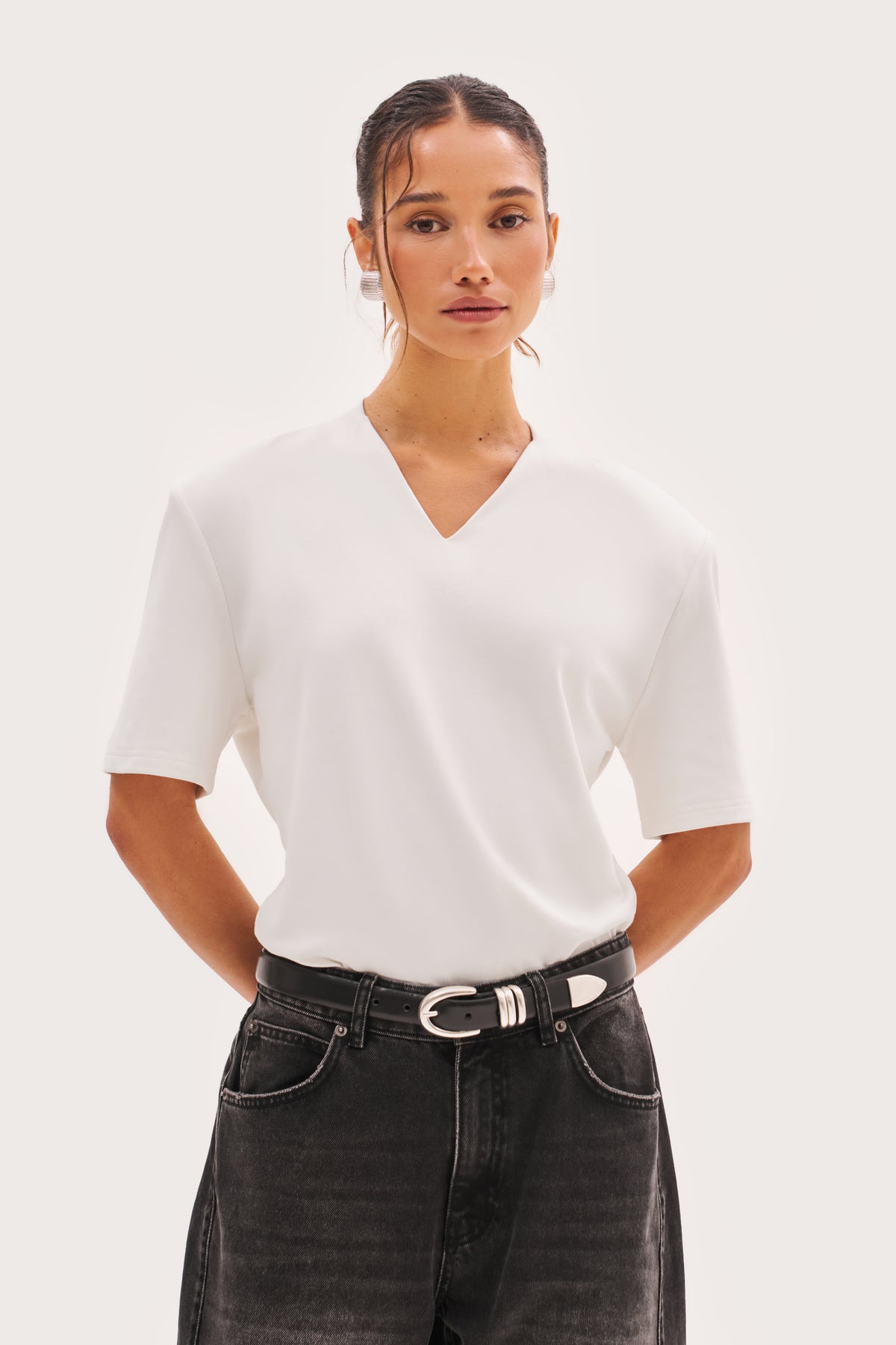 Power Tee Bodysuit - White