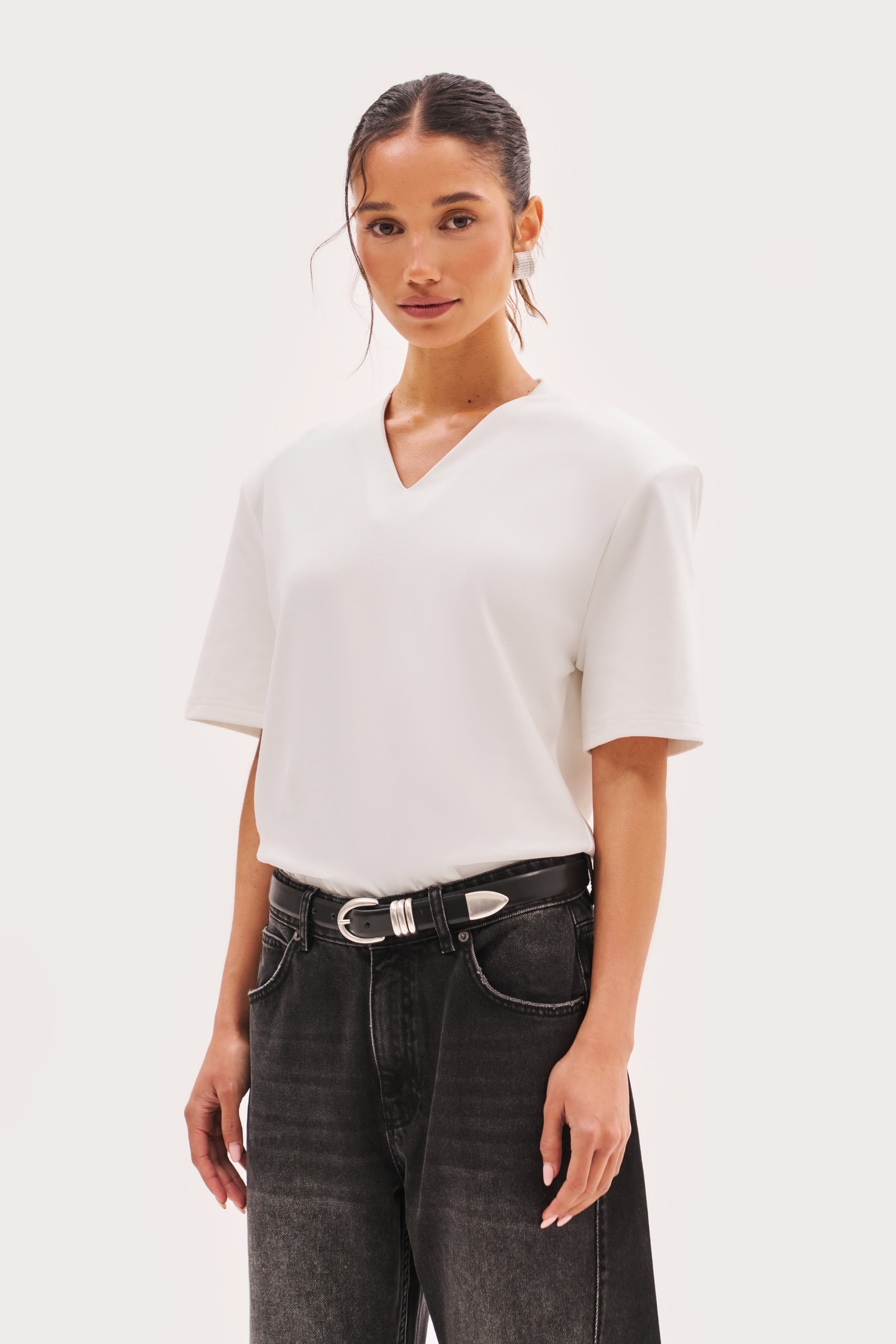 Power Tee Bodysuit - White