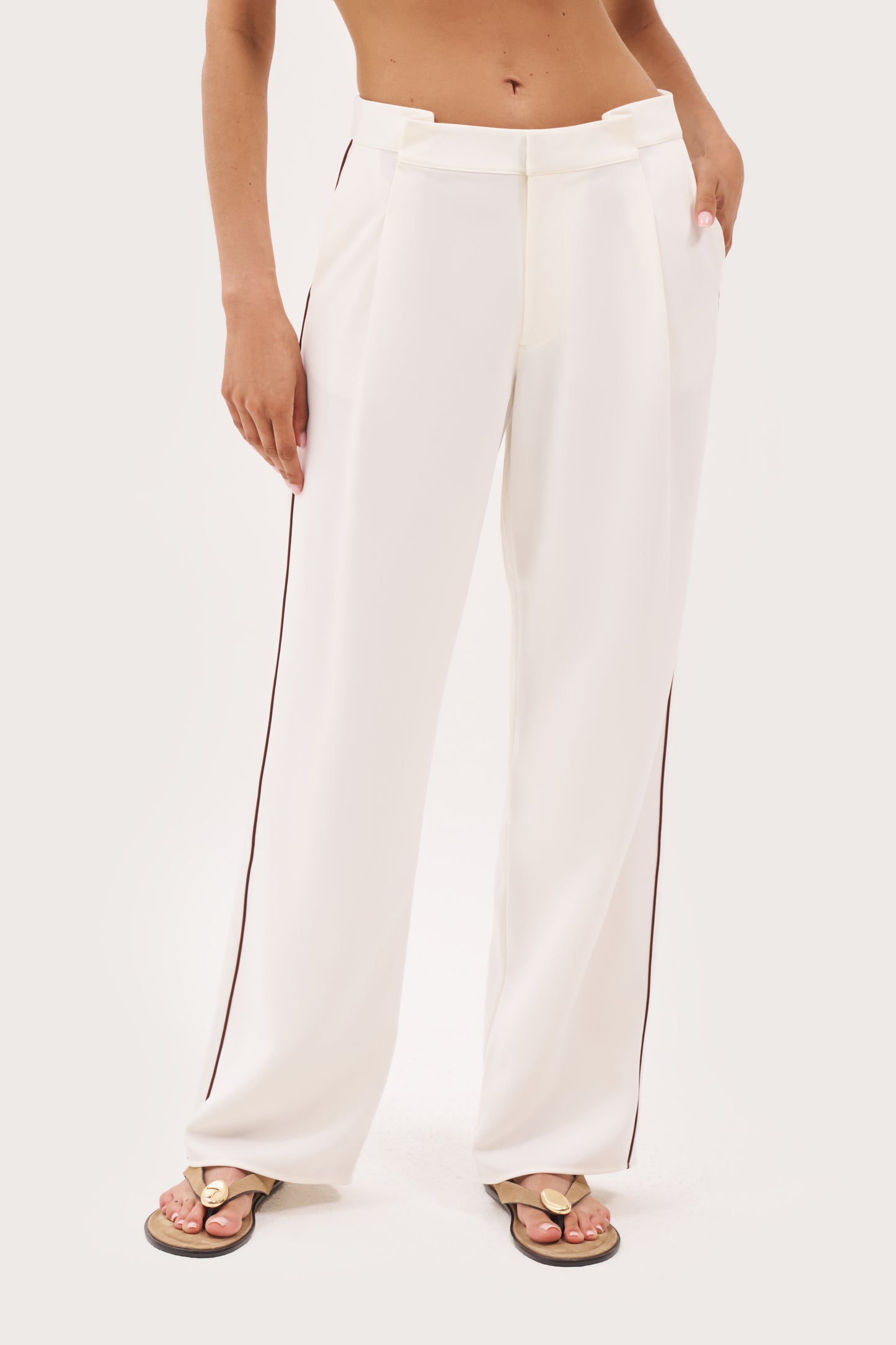 Resort Piped Trousers - Off White