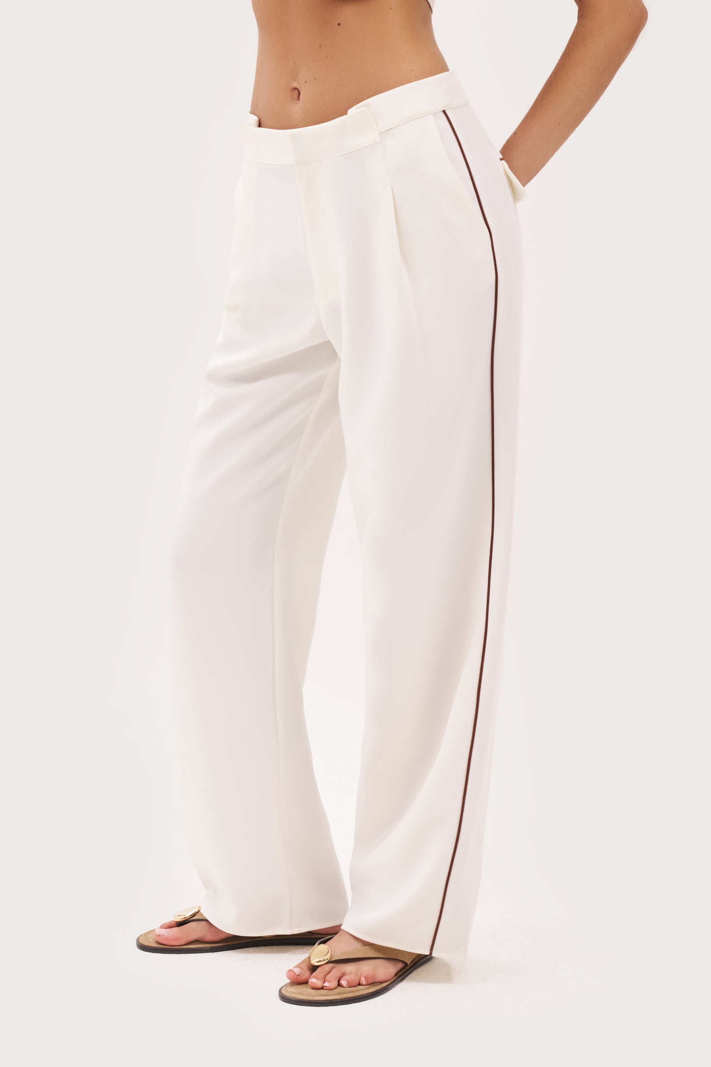 Resort Piped Trousers - Off White