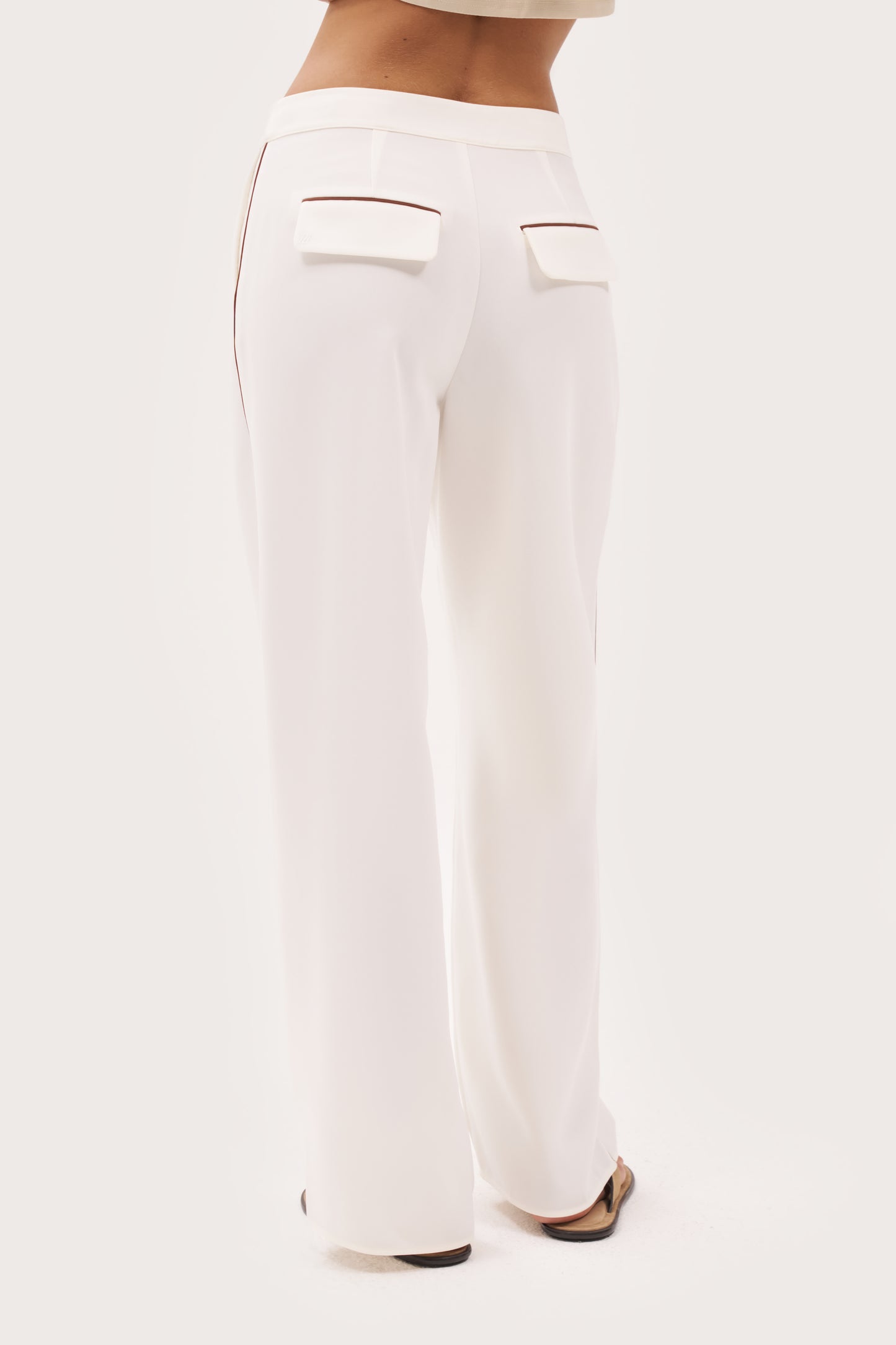 Resort Piped Trousers - Off White