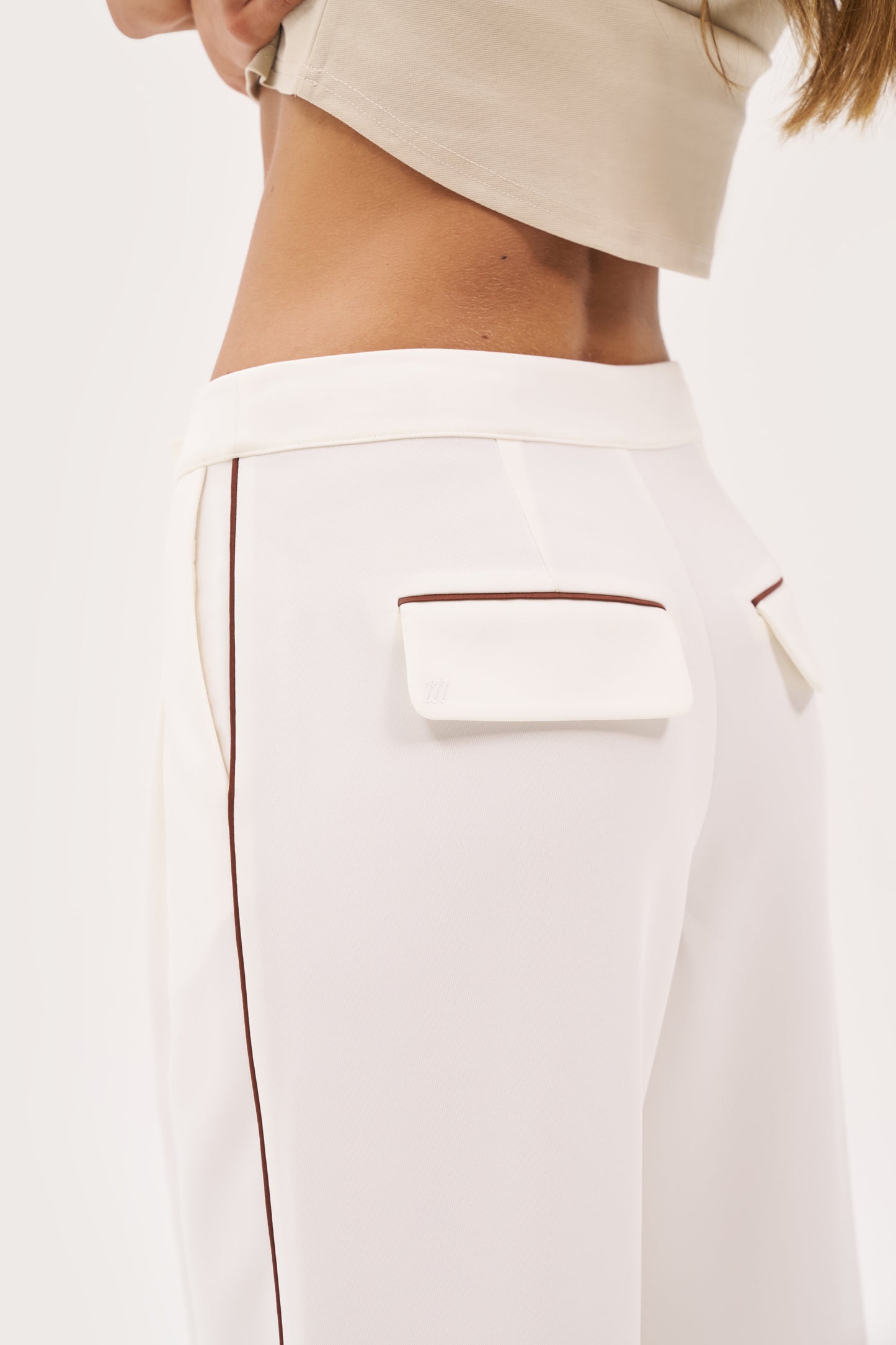 Resort Piped Trousers - Off White