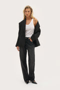 Semi Sheer Y Back Vest - White