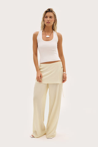Dusk Skirt Trousers - Butter Yellow