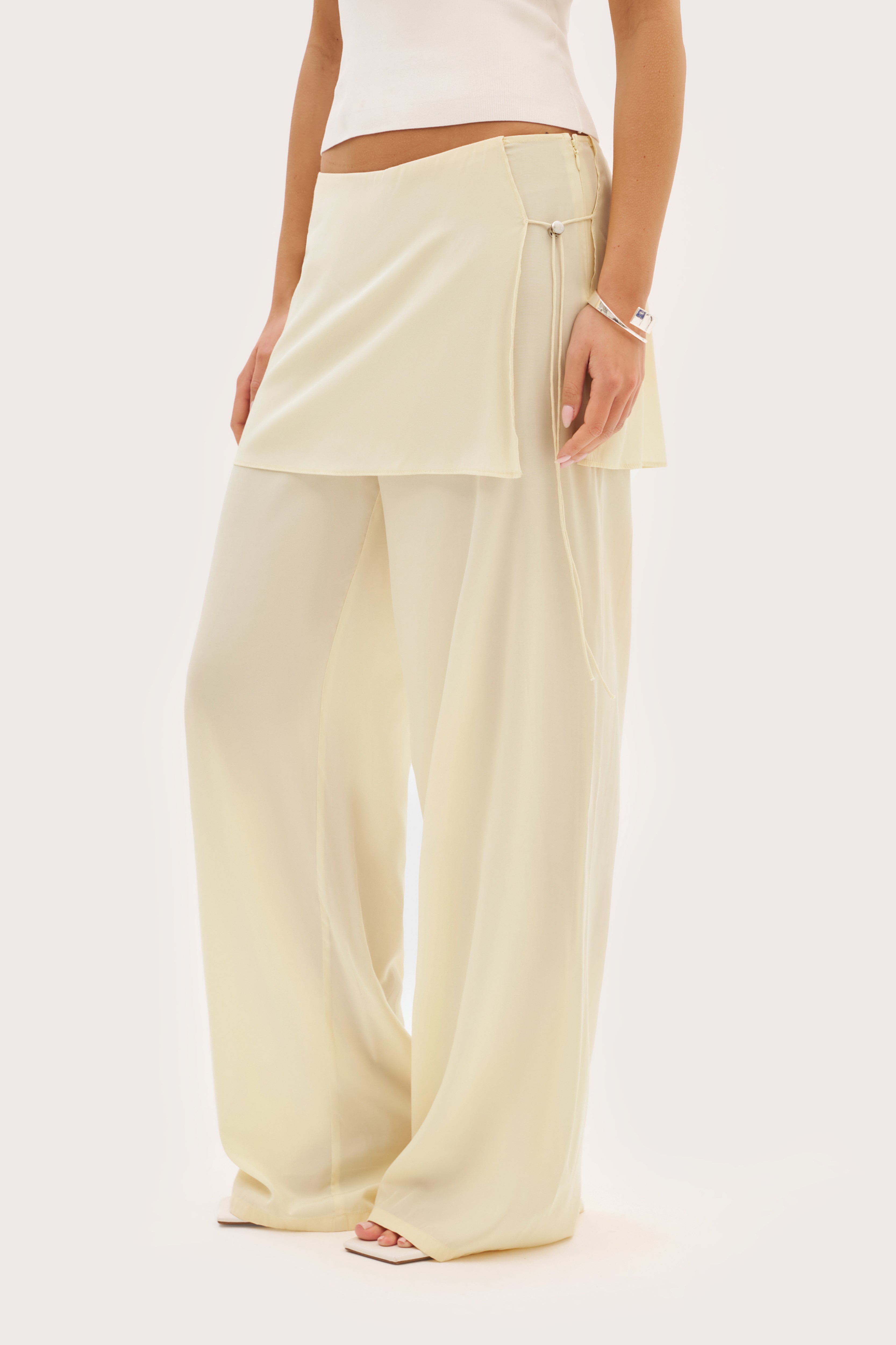Dusk Skirt Trousers - Butter Yellow