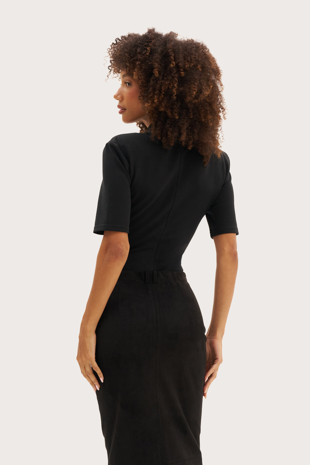 Power Fitted Bodysuit - Black