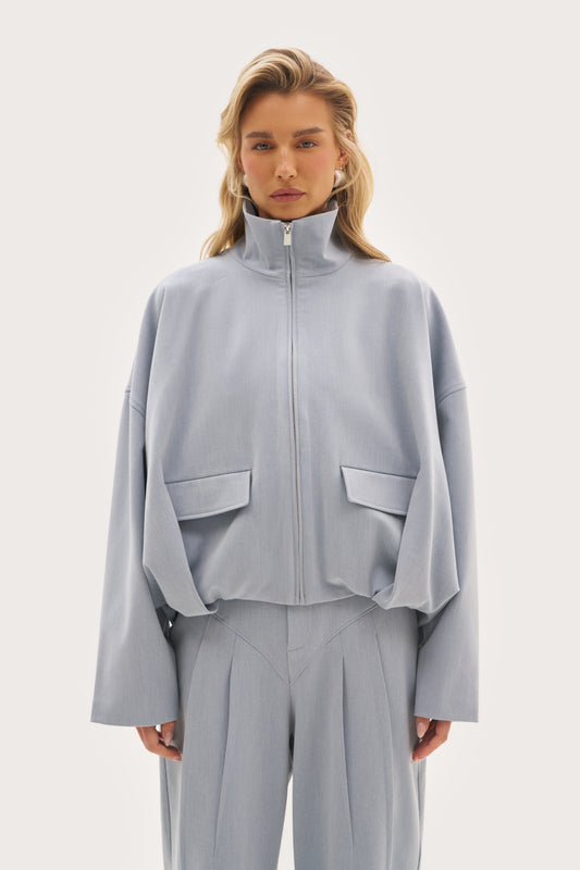 Tailored Track Jacket - Washed Blue