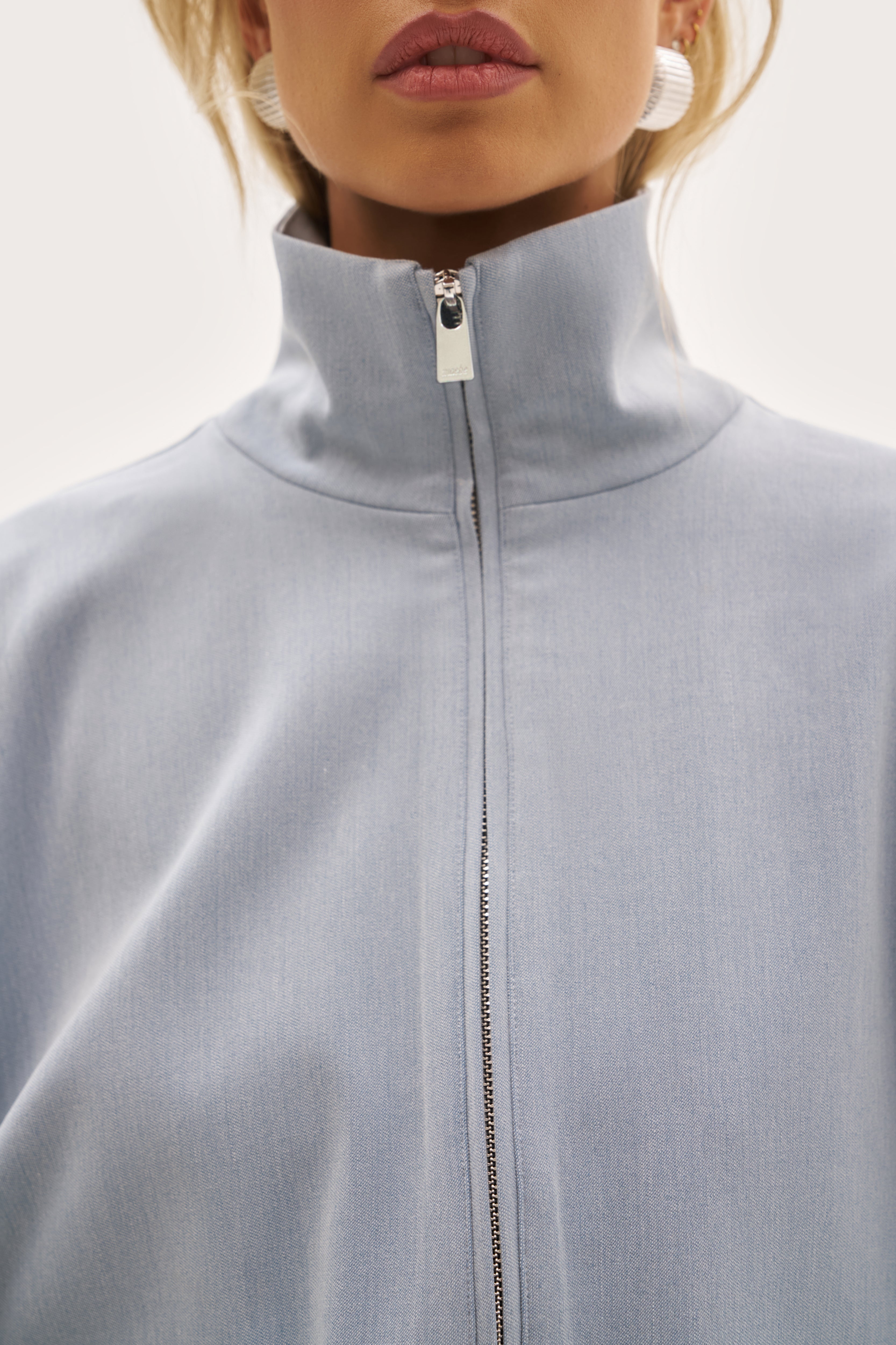Tailored Track Jacket - Washed Blue
