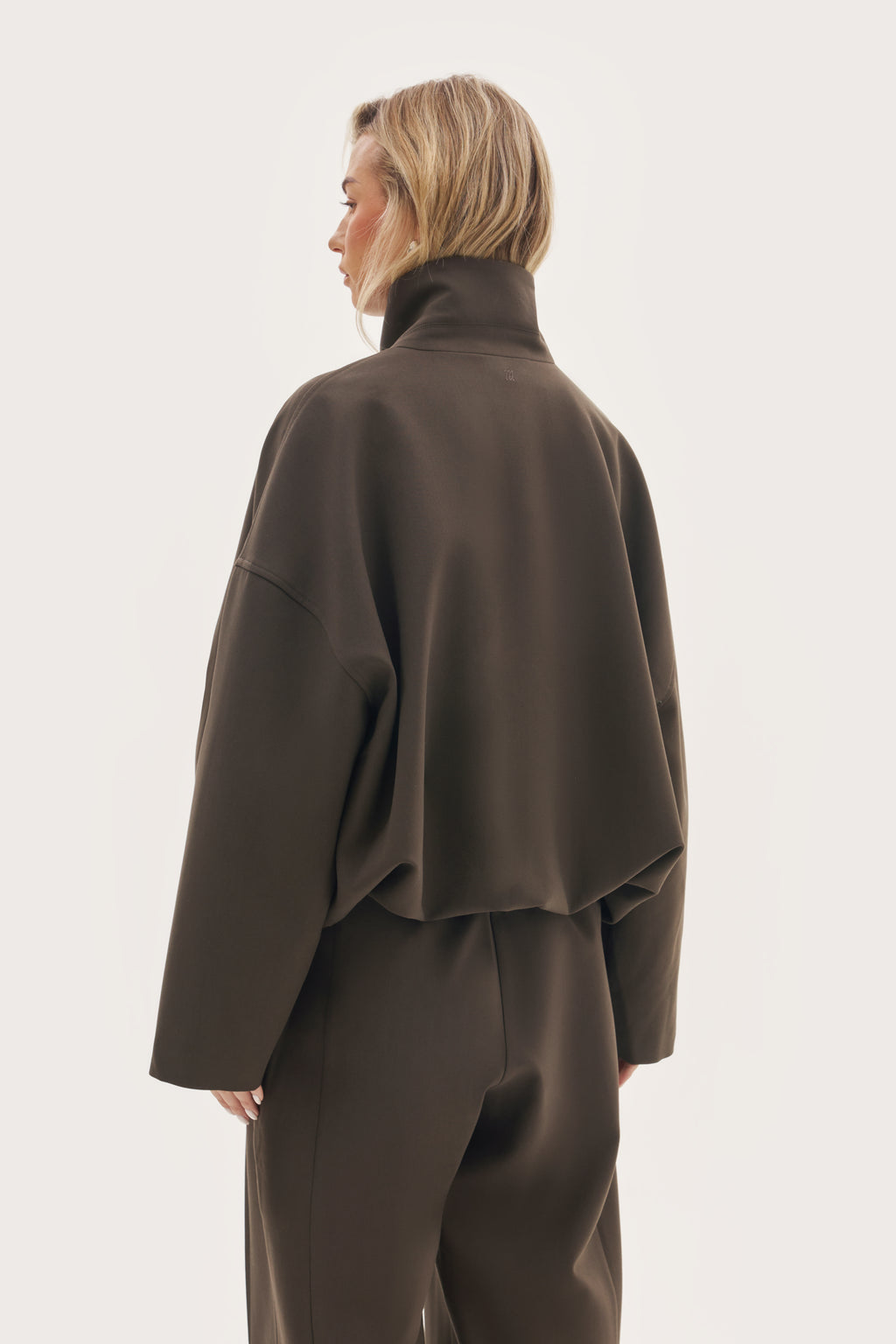 Tailored Track Jacket - Mole Brown