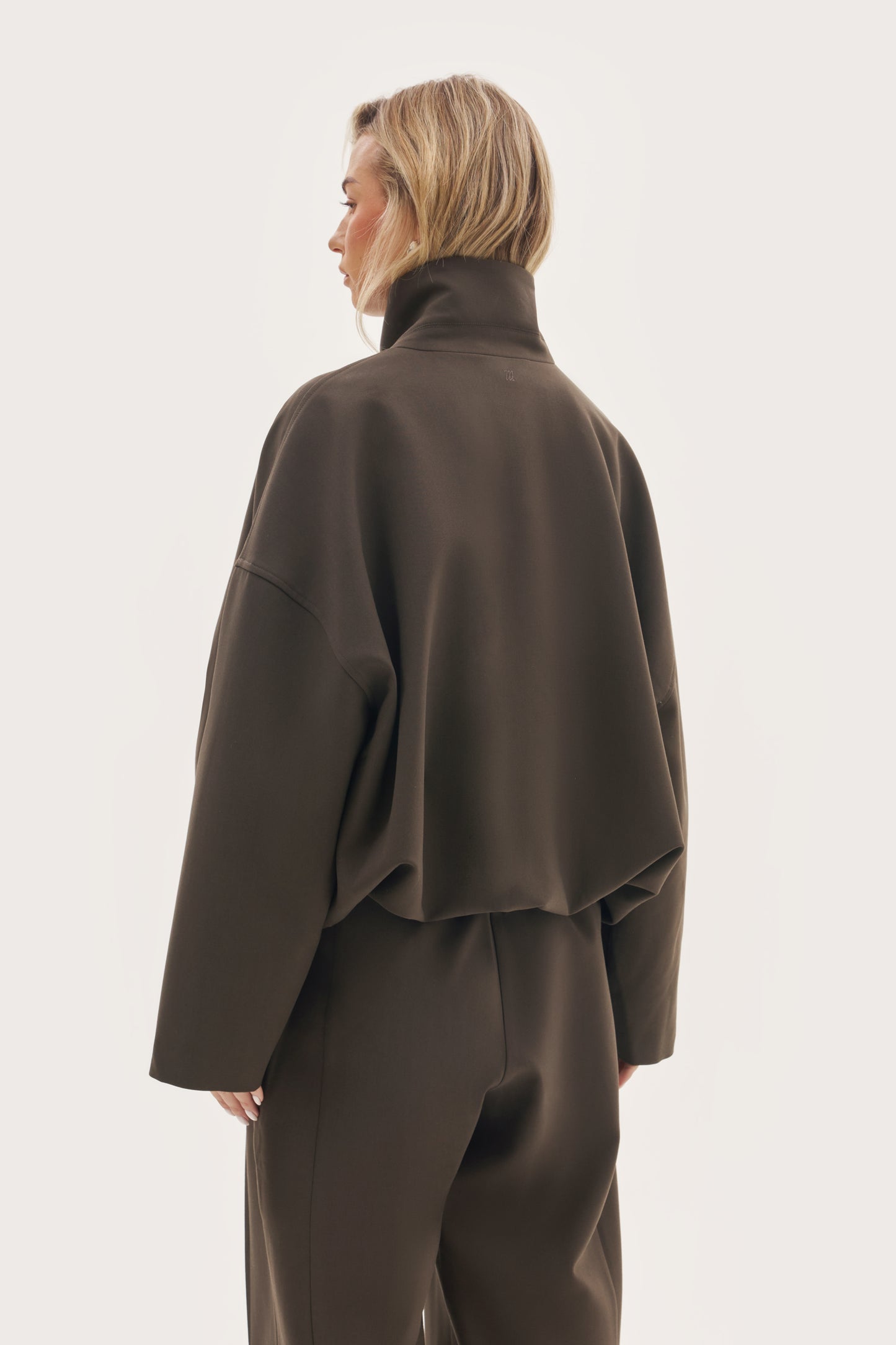 Tailored Track Jacket - Mole Brown