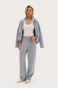 Tailored Balloon Trousers - Washed Blue