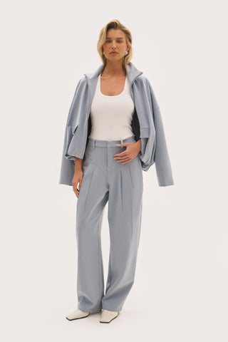 Tailored Balloon Trousers - Washed Blue