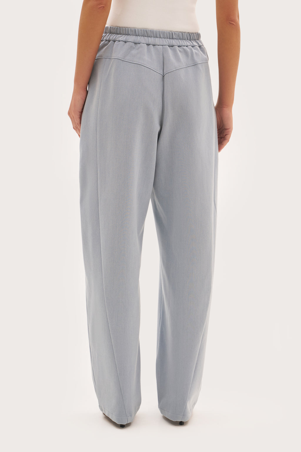 Tailored Balloon Trousers - Washed Blue