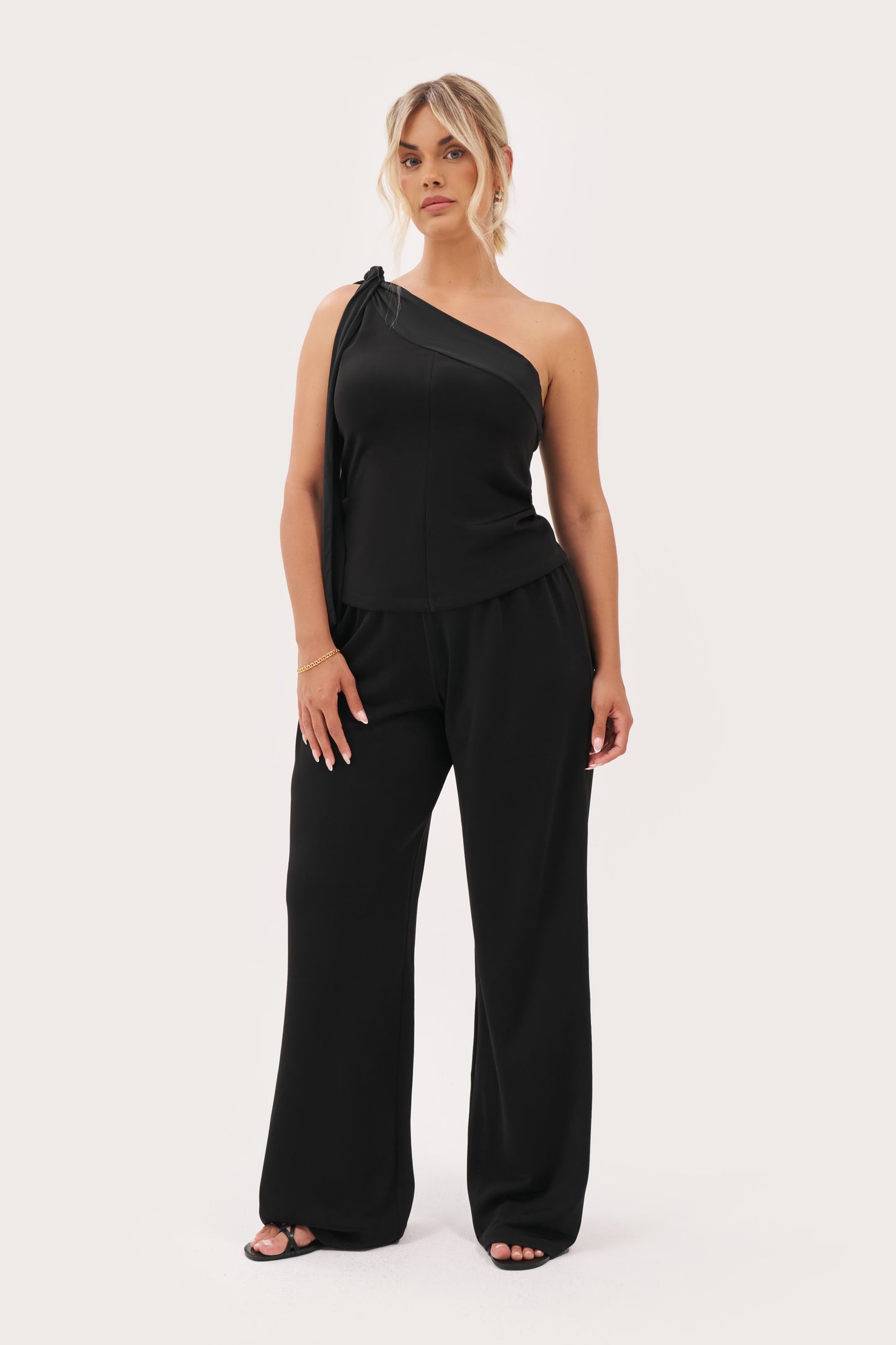 After Hours Halterneck Top - Black