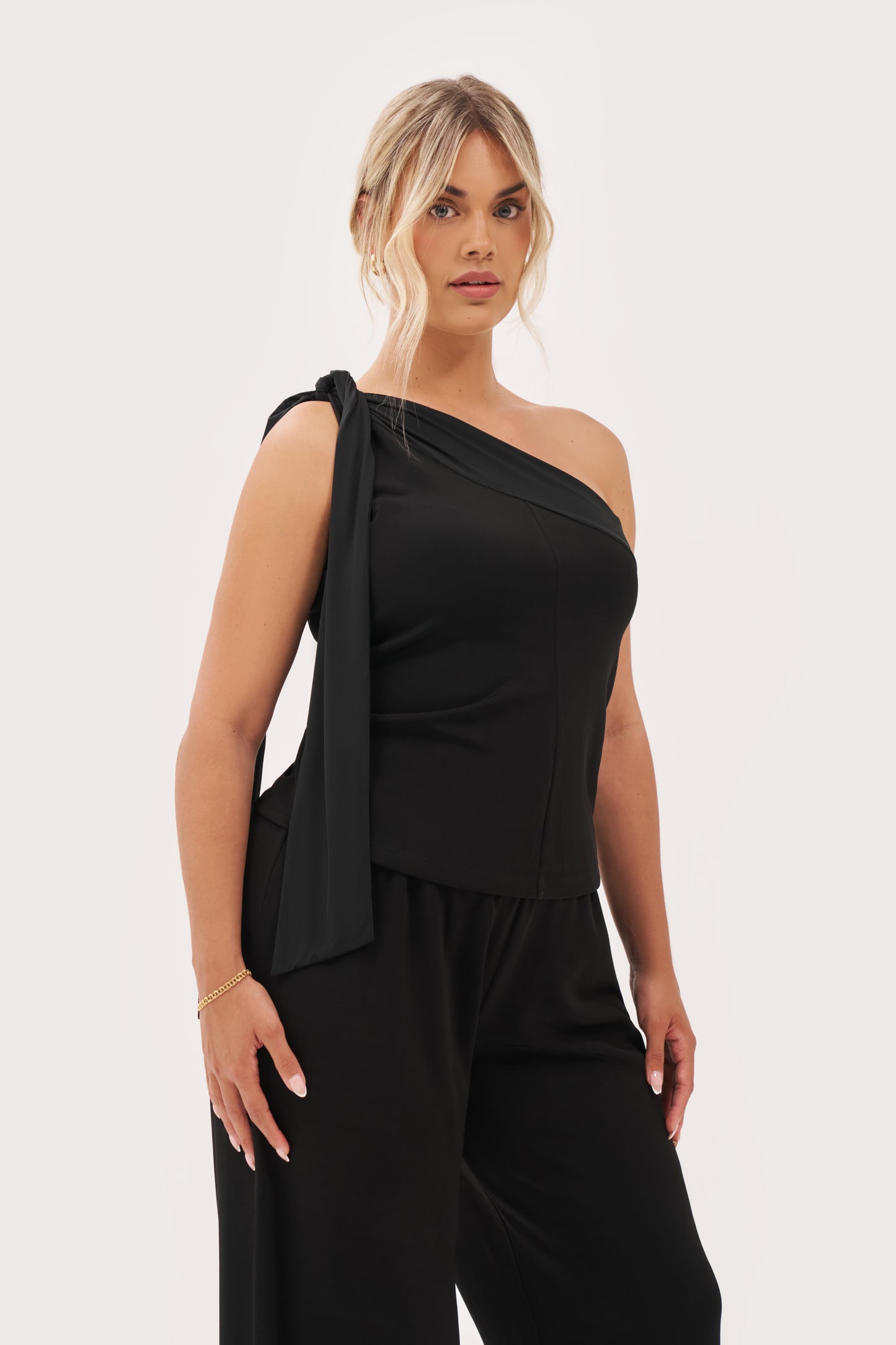 After Hours Halterneck Top - Black