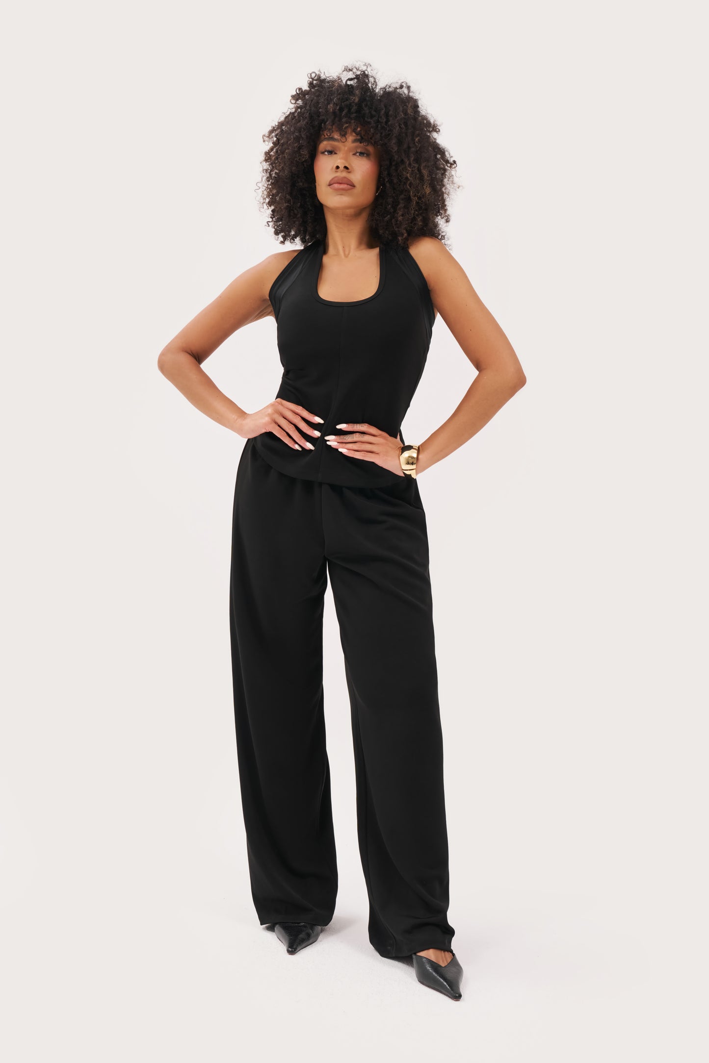 After Hours Halterneck Top - Black