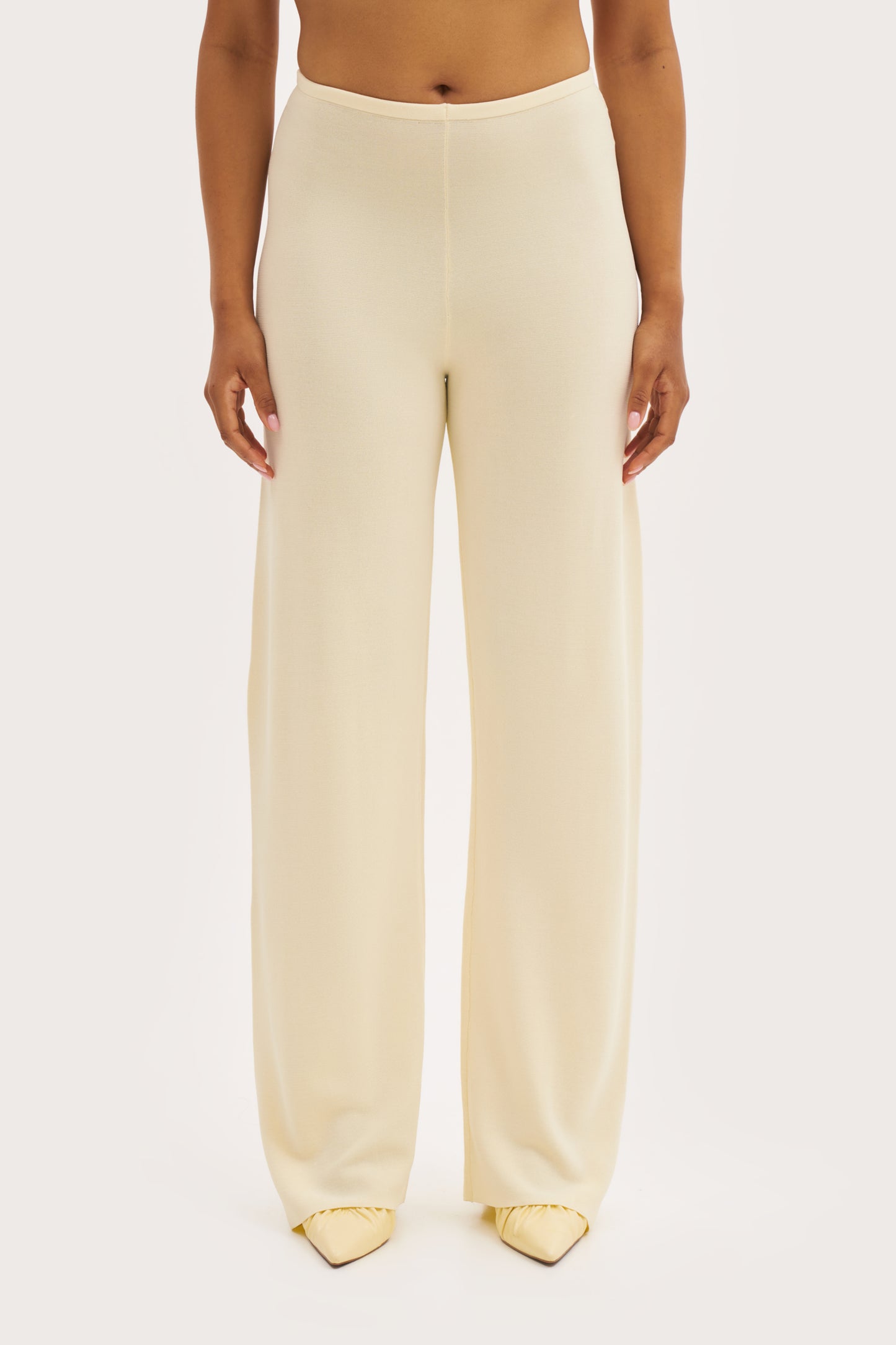 Cruise Fine Knit Pants - Buttercream