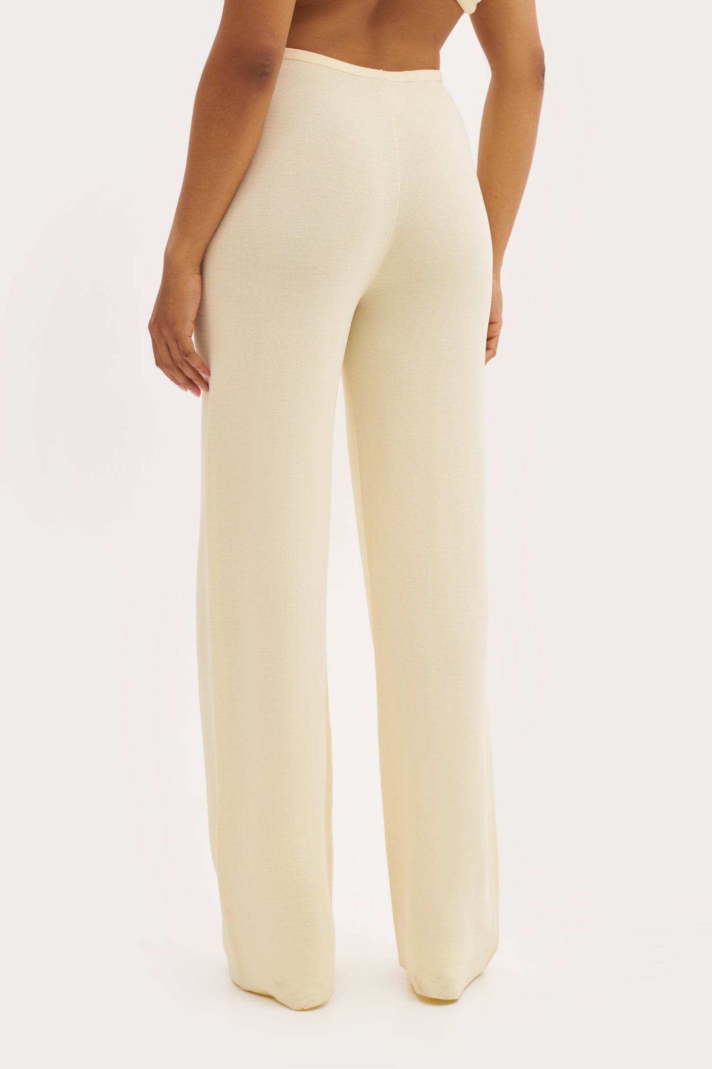 Cruise Fine Knit Pants - Buttercream